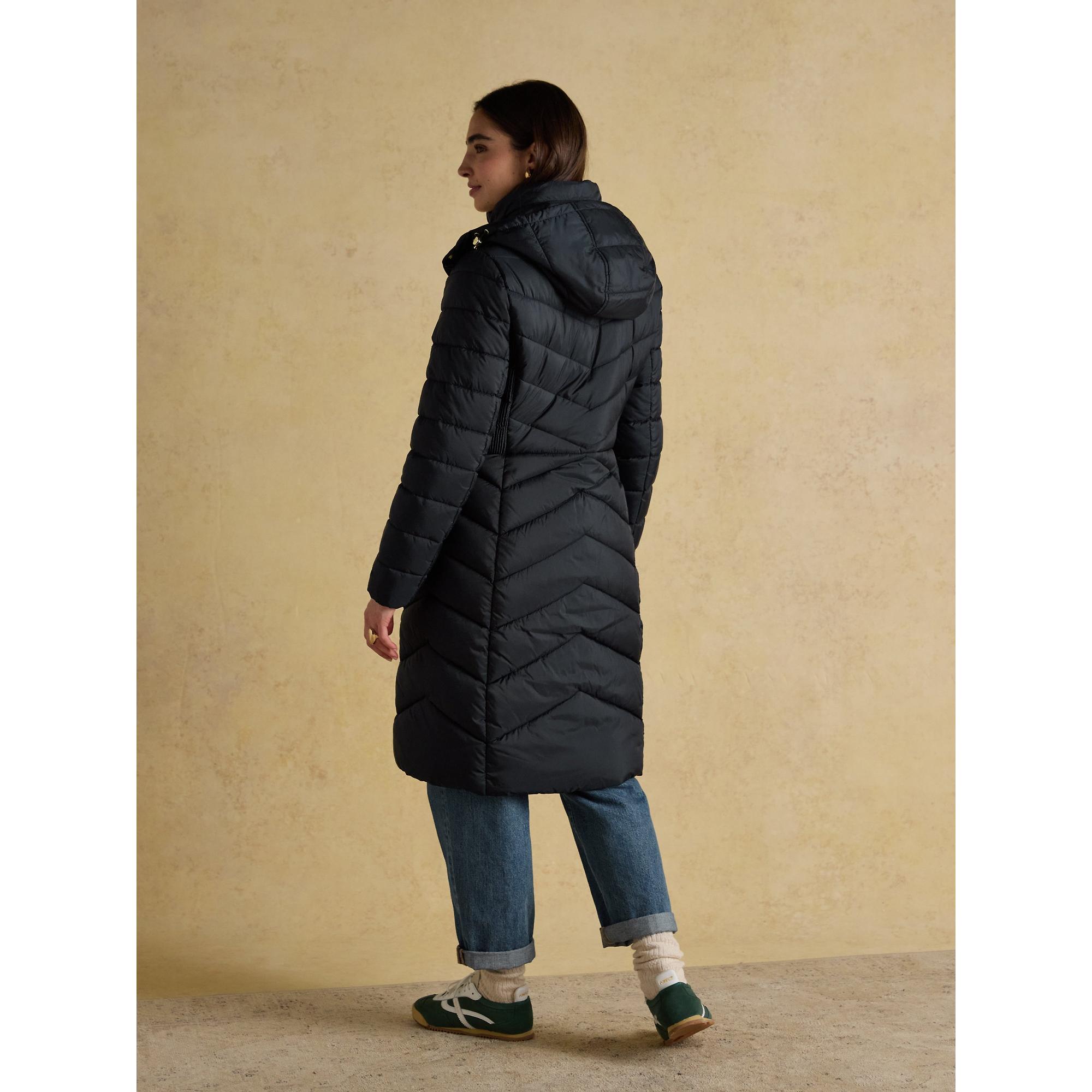 Product image 3 of 12 of Joules Women's Pembury Showerproof Longline Hooded Coat - Navy