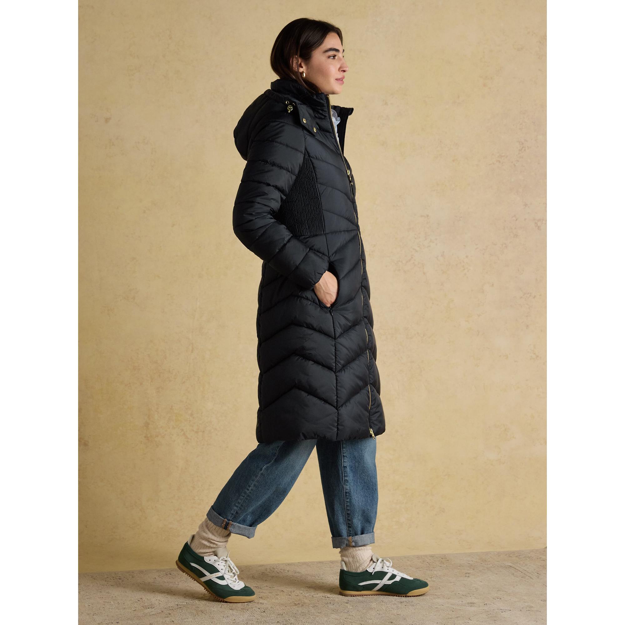 Product image 5 of 12 of Joules Women's Pembury Showerproof Longline Hooded Coat - Navy