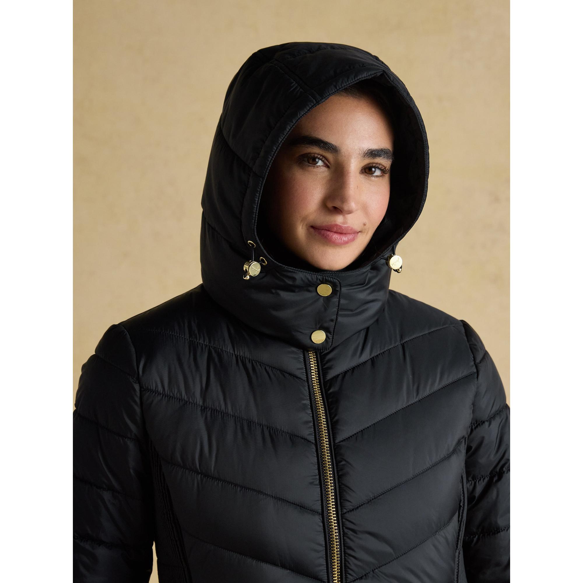 Product image 6 of 12 of Joules Women's Pembury Showerproof Longline Hooded Coat - Navy