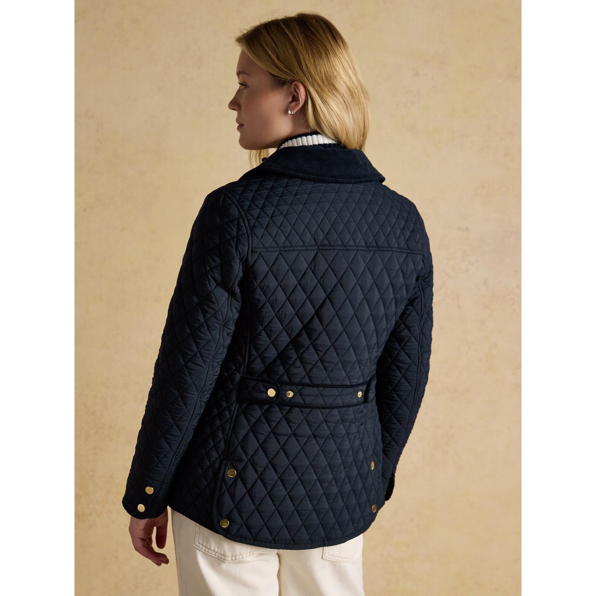 Product image 3 of 12 of Joules Women's Highclere Showerproof Diamond Quilted Jacket - Navy