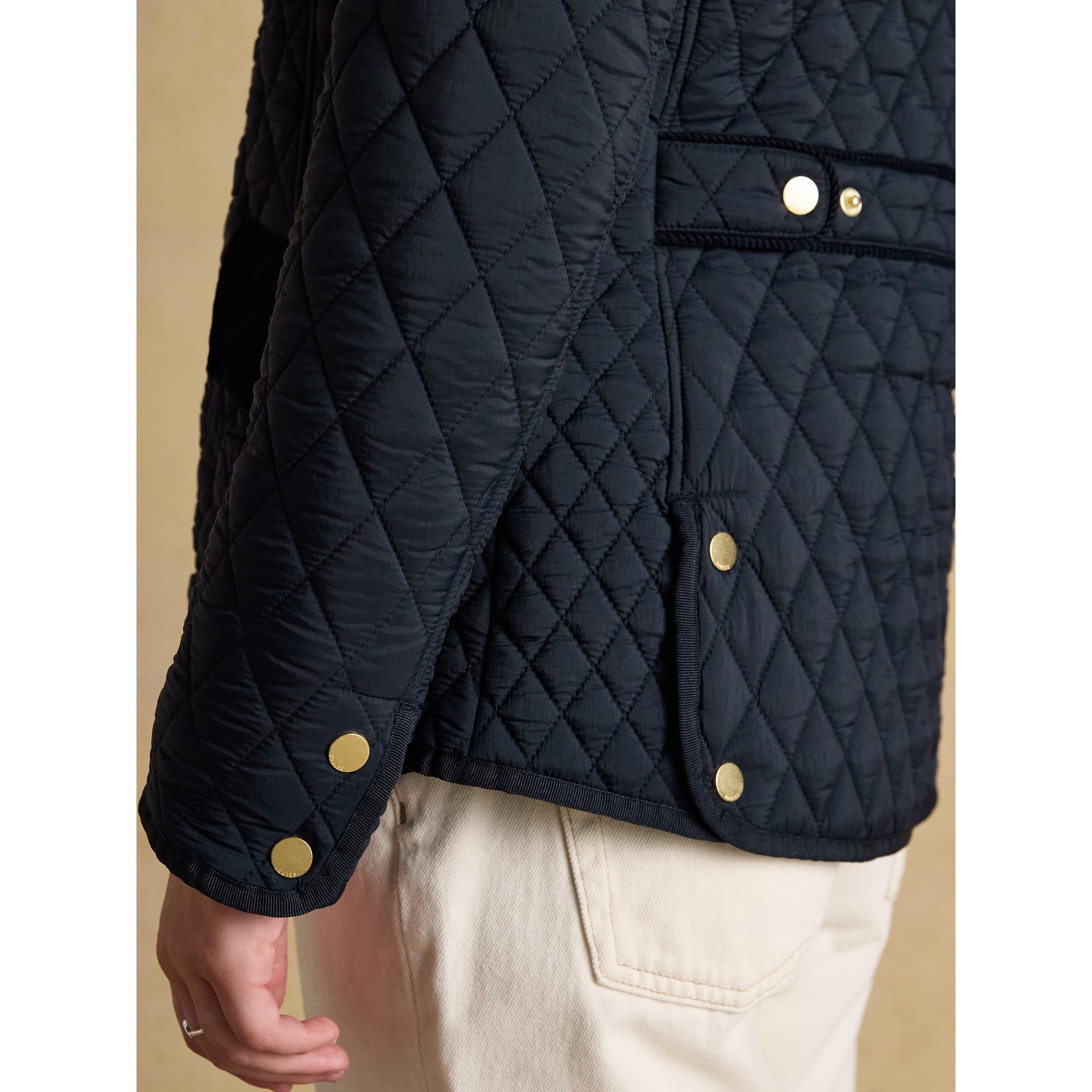 Product image 6 of 12 of Joules Women's Highclere Showerproof Diamond Quilted Jacket - Navy
