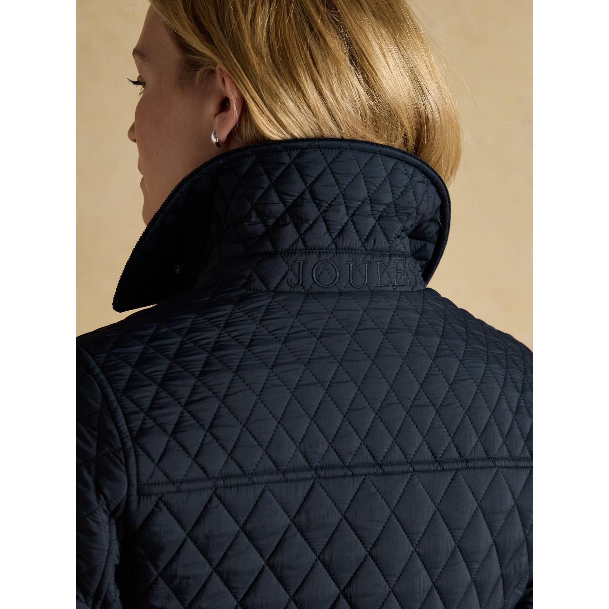 Product image 11 of 12 of Joules Women's Highclere Showerproof Diamond Quilted Jacket - Navy