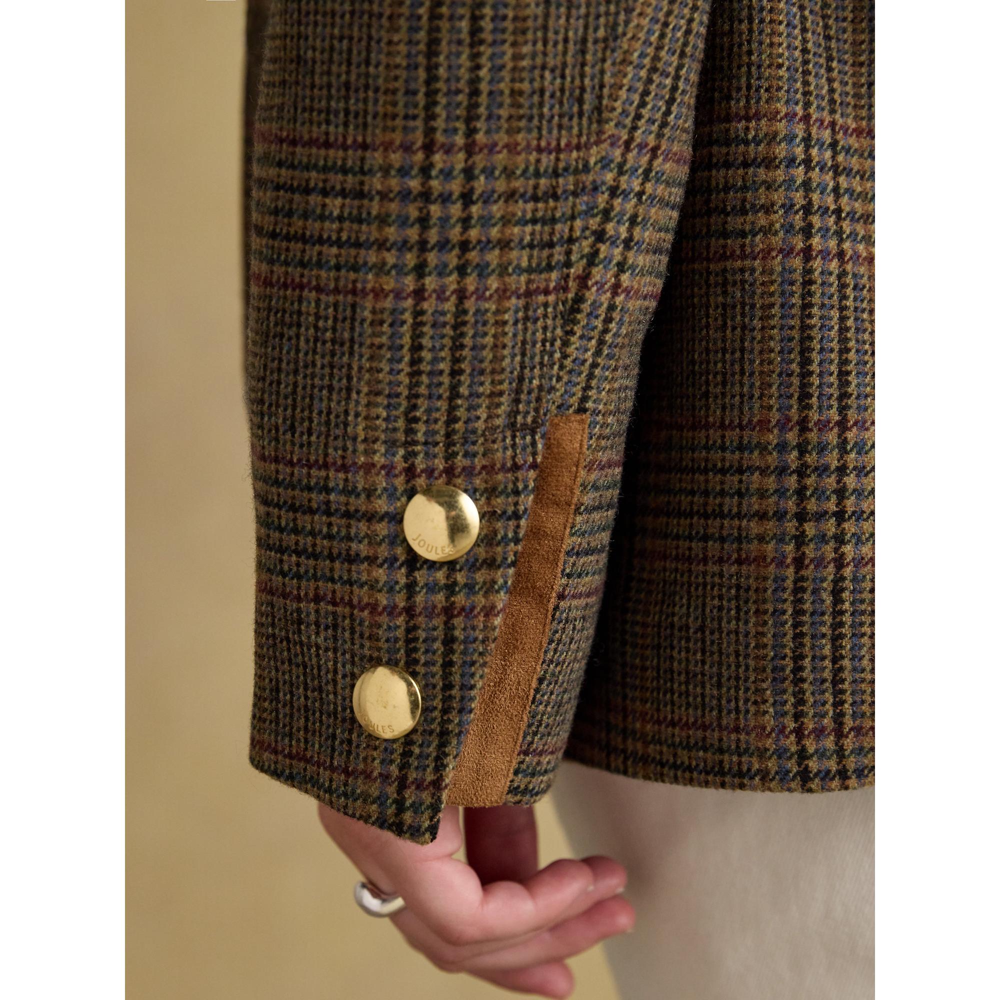 Product image 11 of 15 of Joules Women's Contemporary Fieldcoat Tweed Jacket - Brown Check