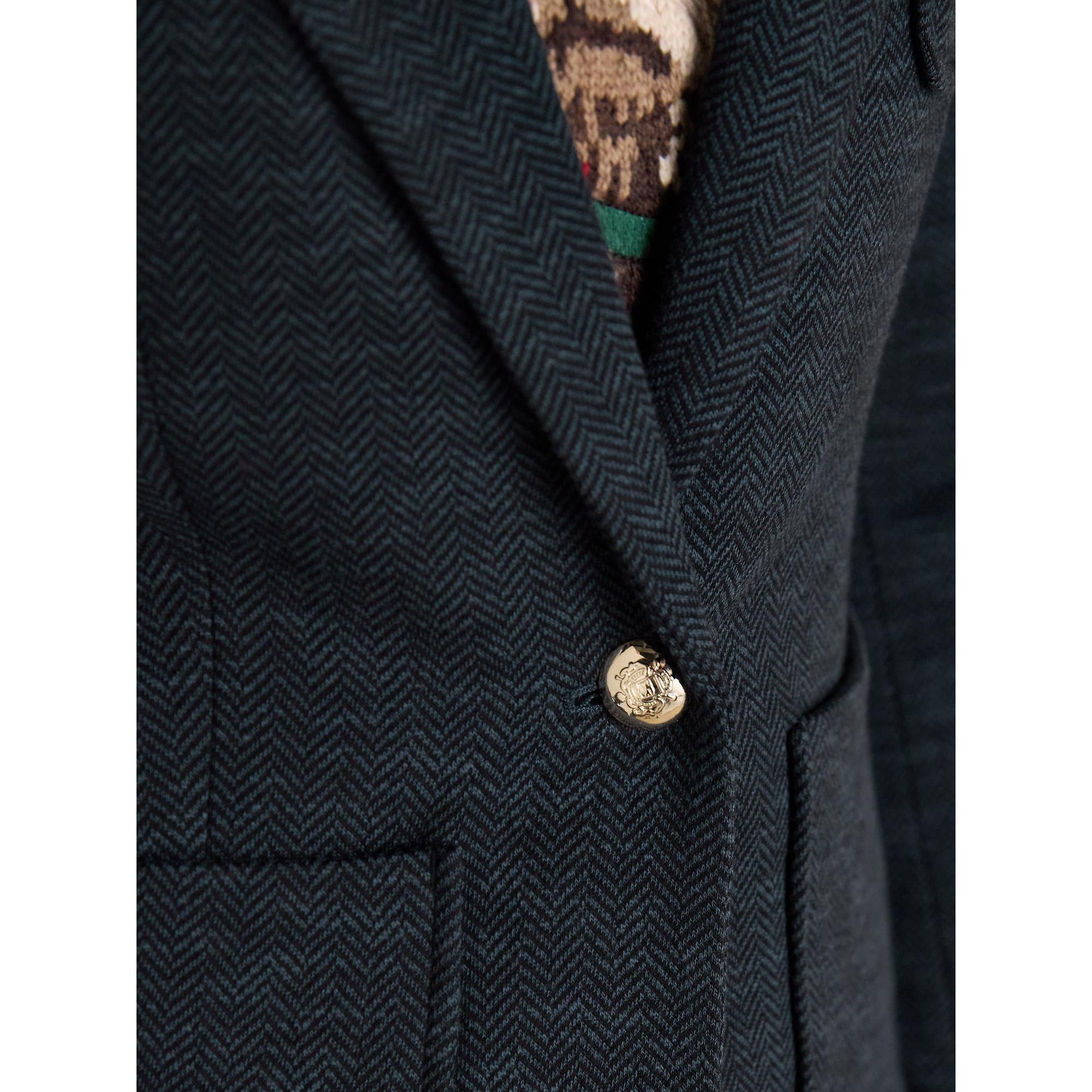 Product image 6 of 11 of Joules Women's Albury Herringbone Jersey Tweed Blazer - Navy