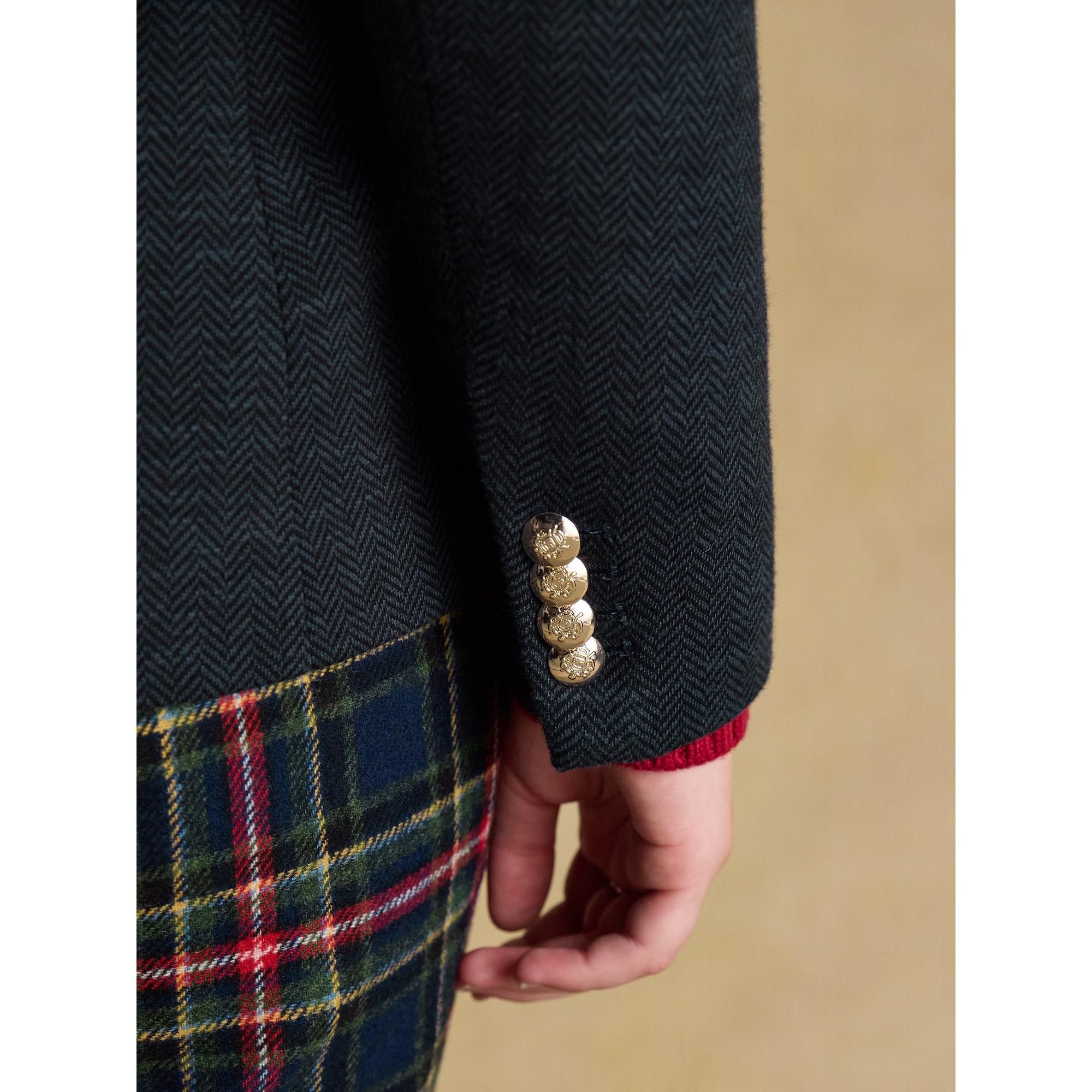 Product image 10 of 11 of Joules Women's Albury Herringbone Jersey Tweed Blazer - Navy