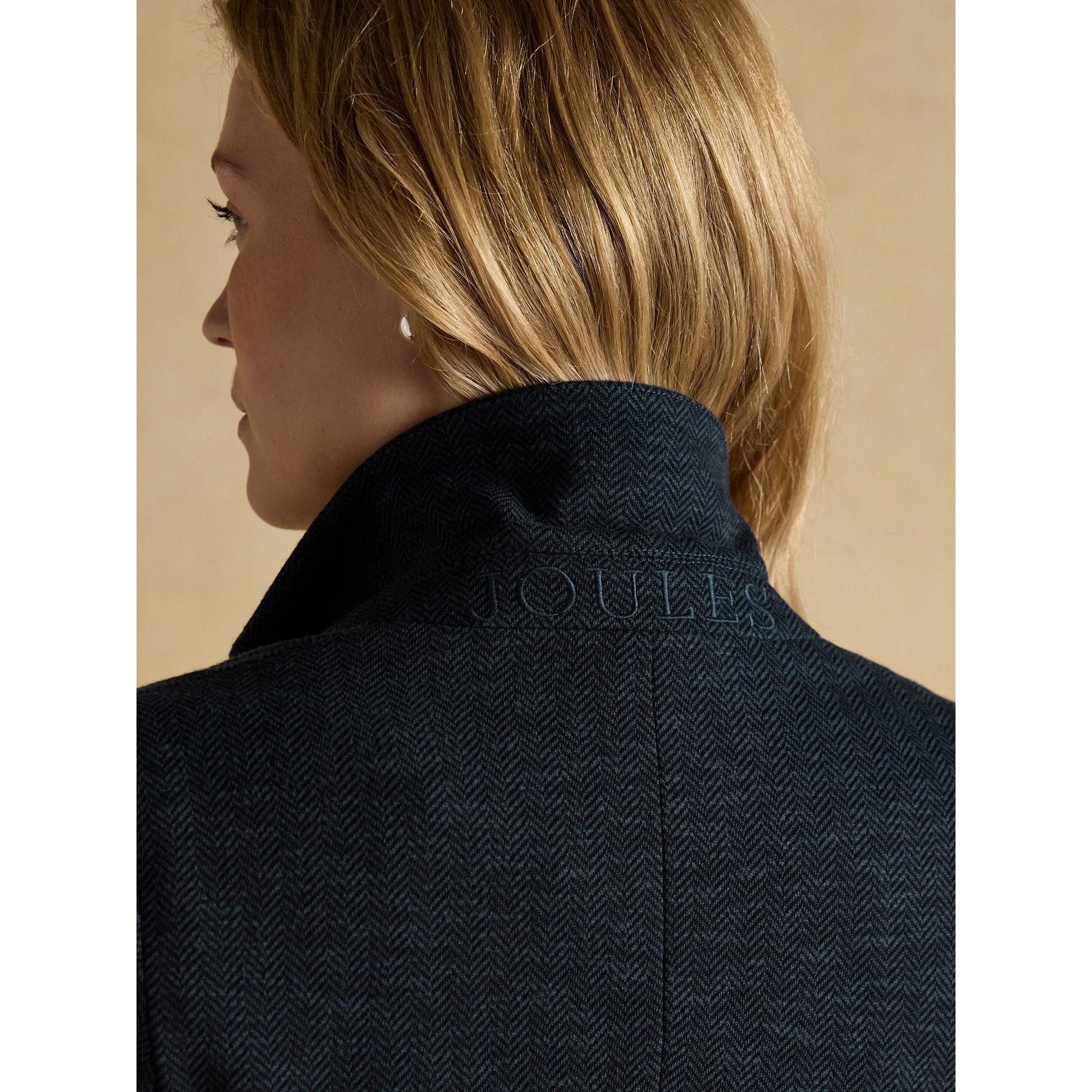 Product image 11 of 11 of Joules Women's Albury Herringbone Jersey Tweed Blazer - Navy