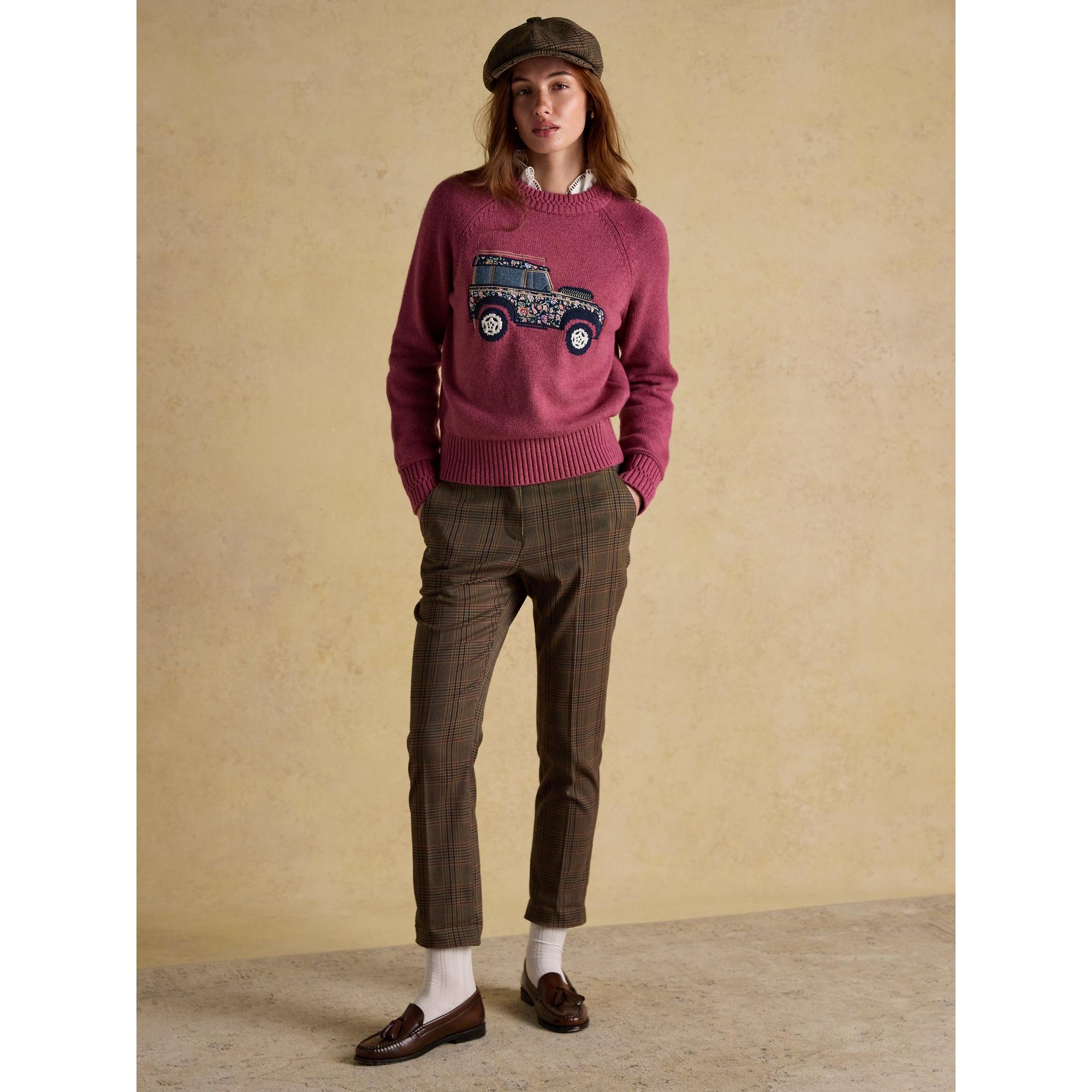 Product image 5 of 9 of Joules Women's Rutland 4x4 Knitted Intarsia Jumper - Pink