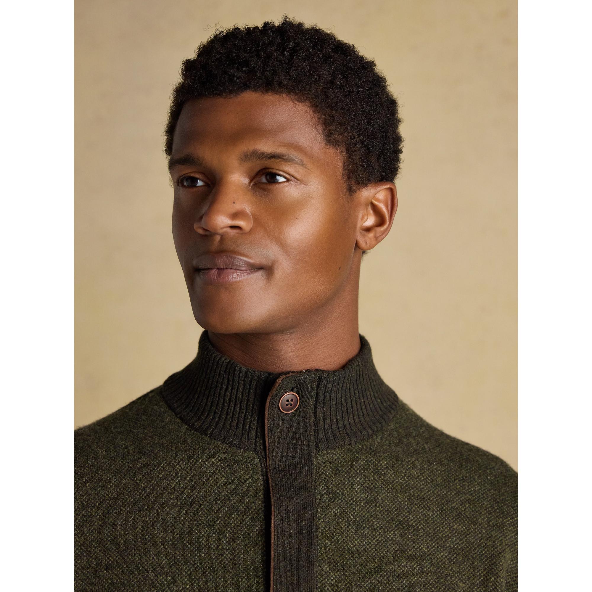 Product image 5 of 11 of Joules Men's Highland Quarter Zip Knit Jumper - Dark Green
