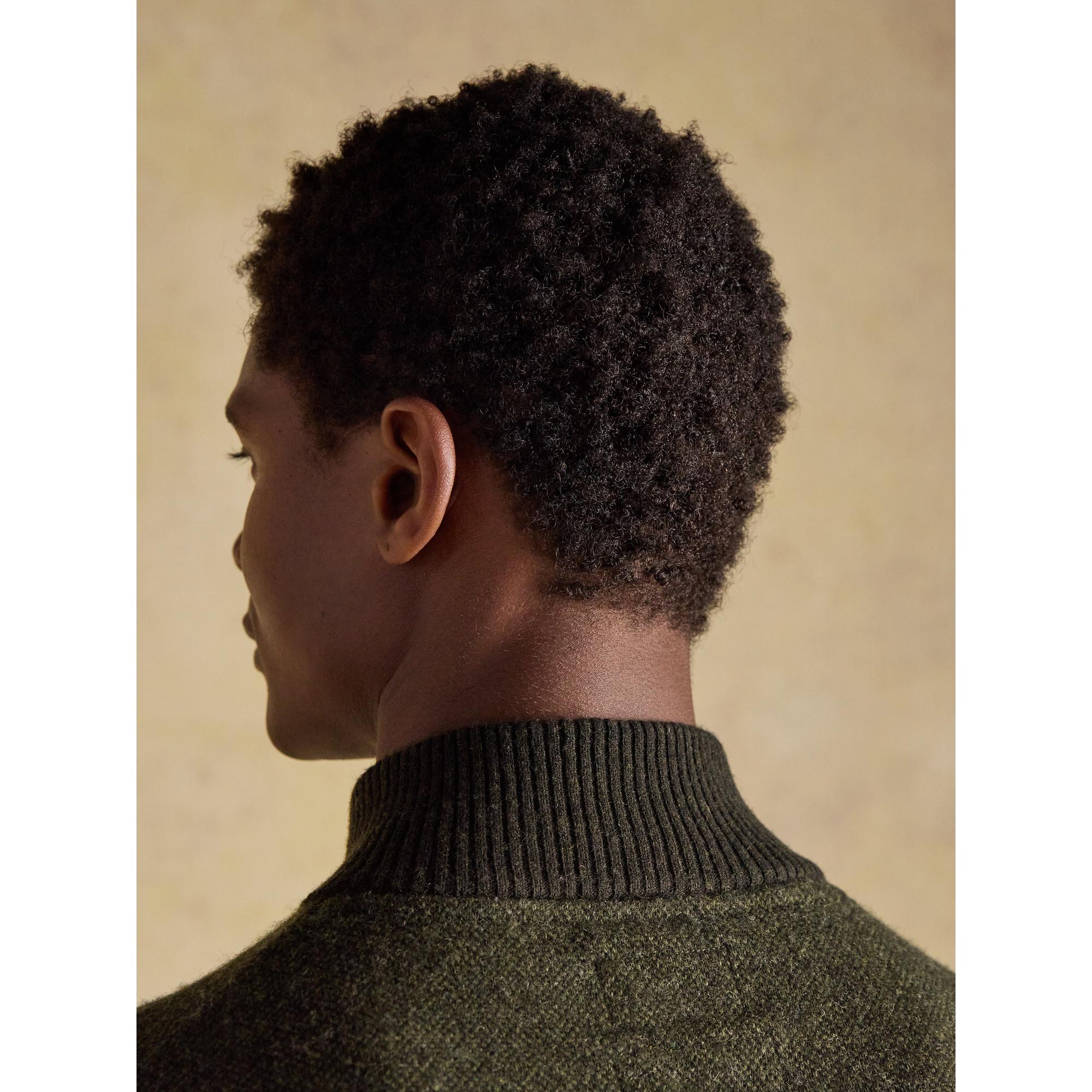 Product image 8 of 11 of Joules Men's Highland Quarter Zip Knit Jumper - Dark Green