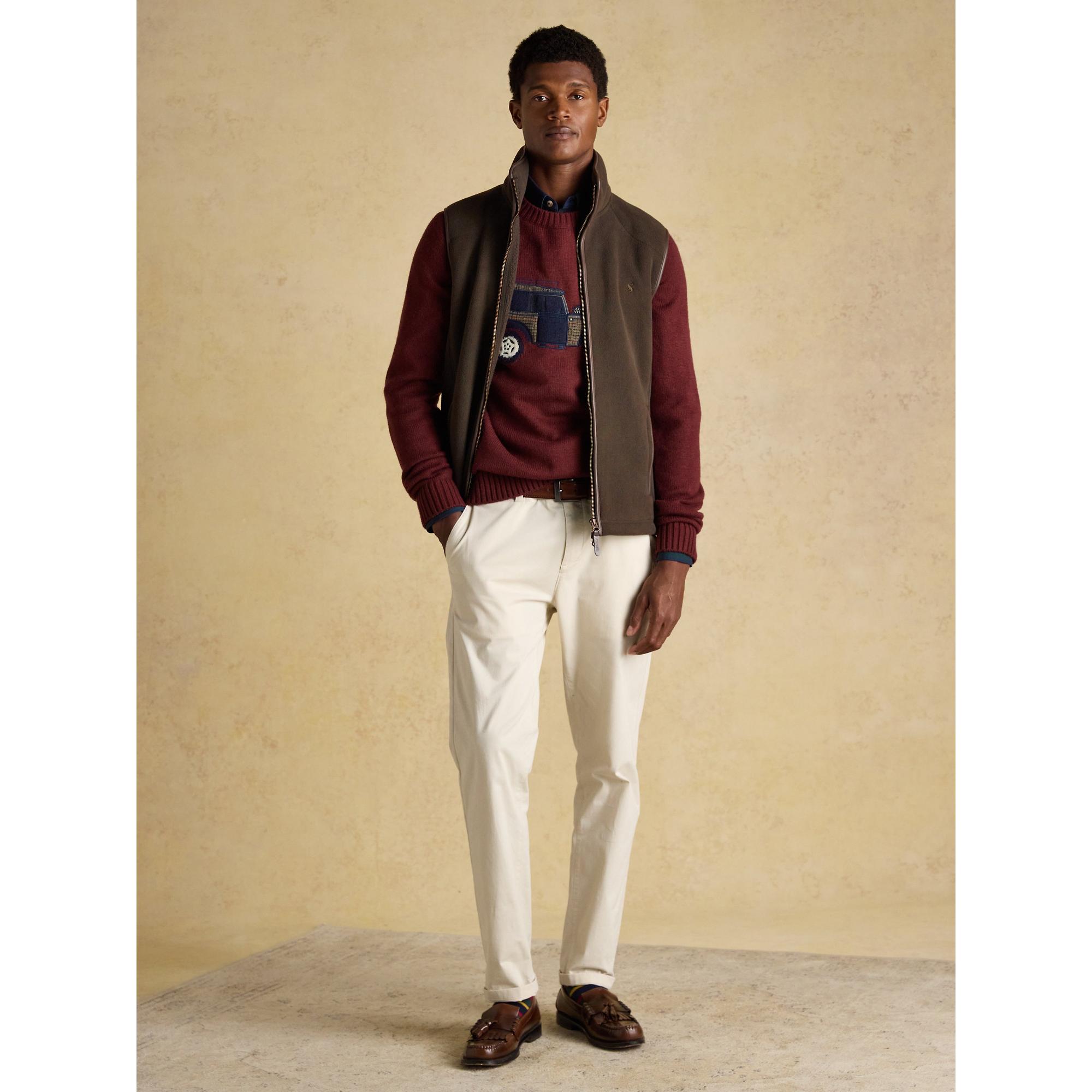 Product image 7 of 8 of Joules Men's 4x4 Intarsia Crew Neck Jumper - Burgundy Red