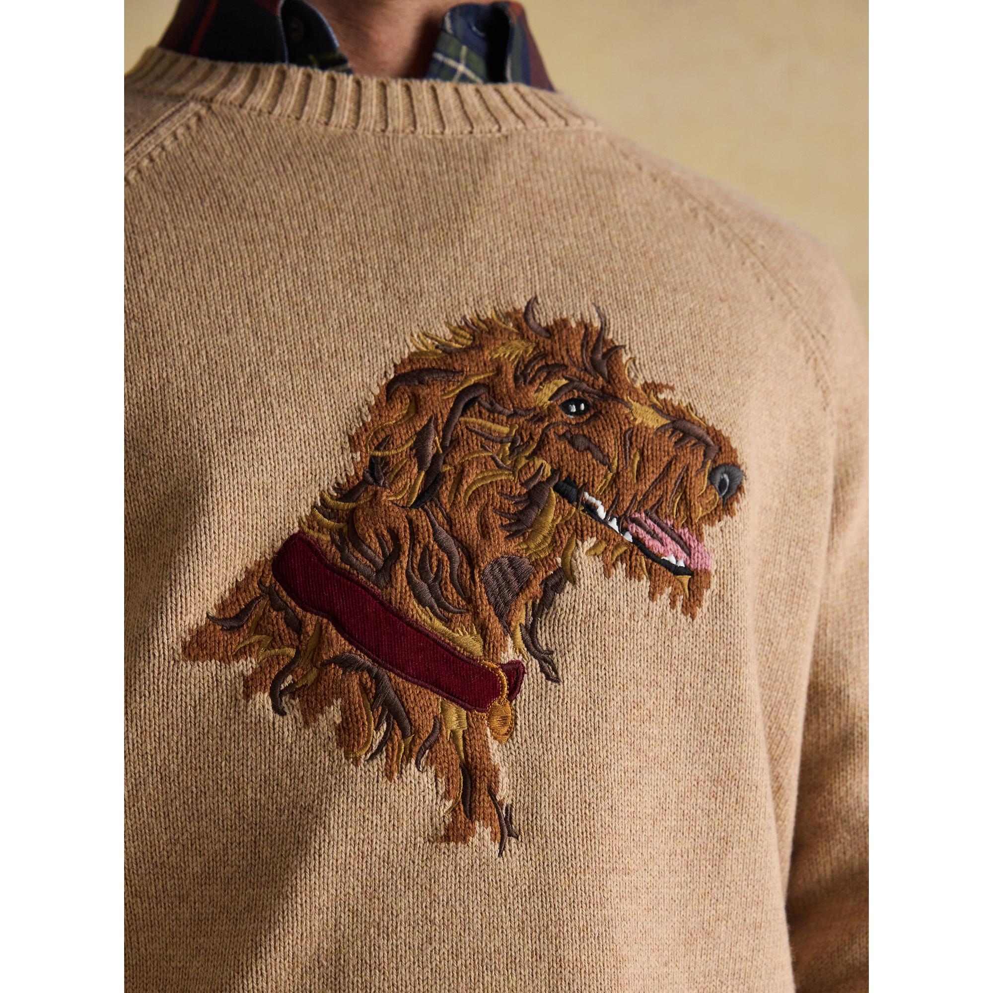 Product image 7 of 8 of Joules Men's Irish Dog Crew Neck Jumper - Beige