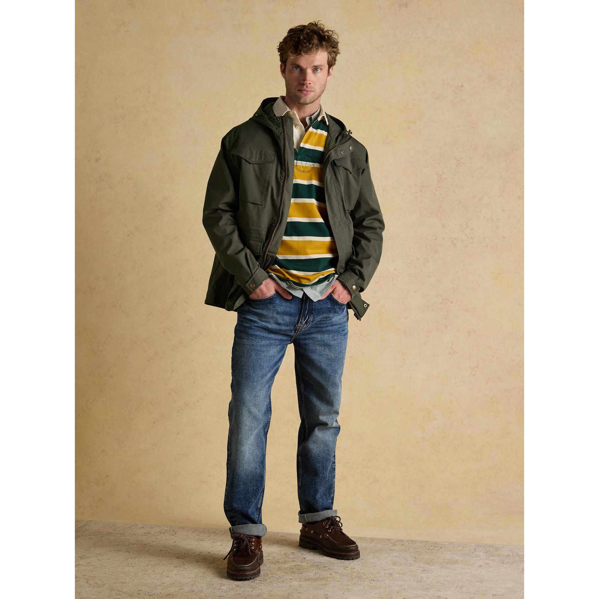 Product image 4 of 9 of Joules Men's Portman Lightweight Waterproof Coat - Green