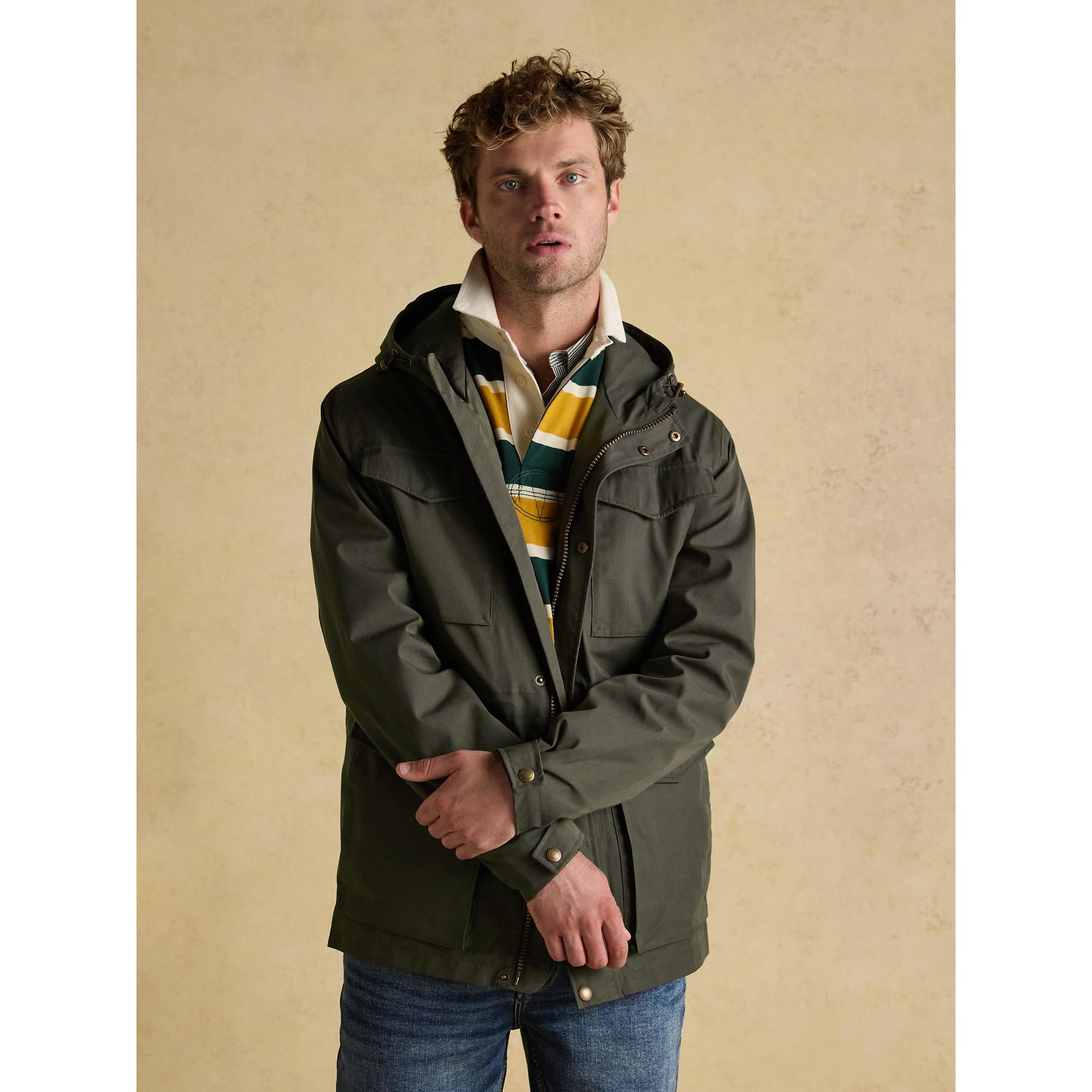 Product image 5 of 9 of Joules Men's Portman Lightweight Waterproof Coat - Green