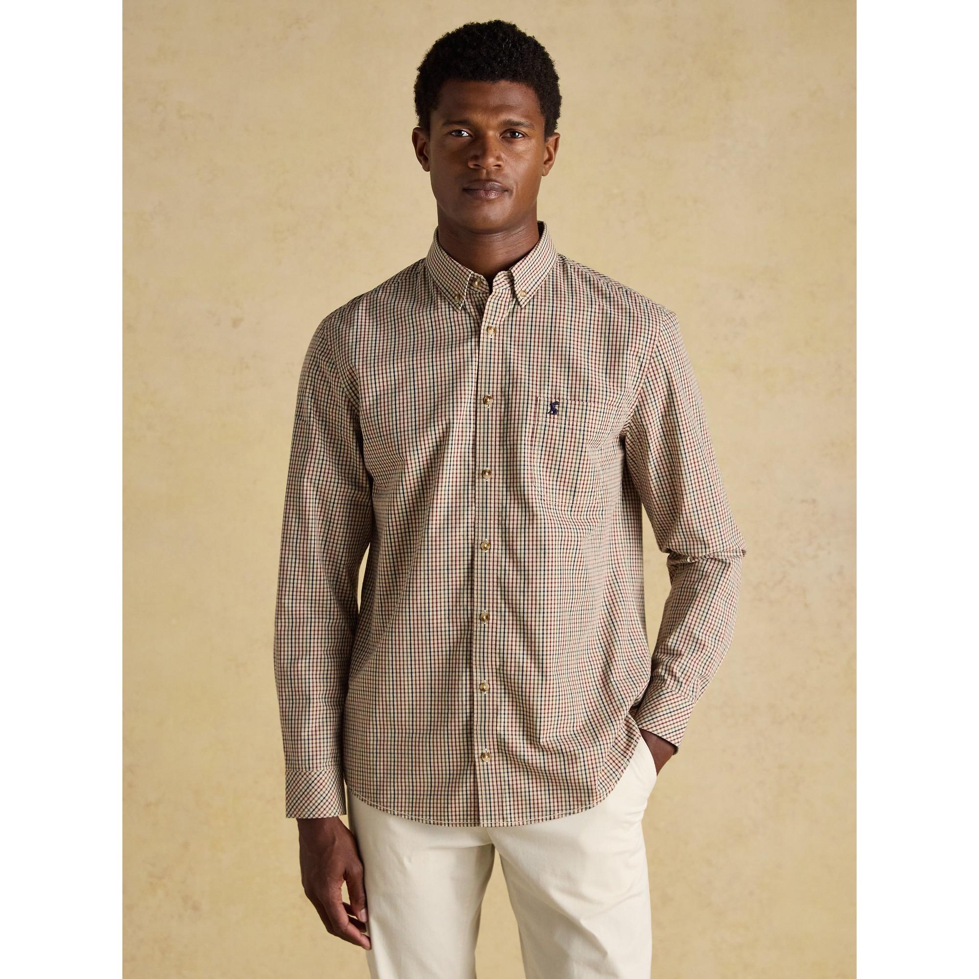 Product image 2 of 10 of Joules Men's Classic Fit Cotton Poplin Check Shirt - Brown