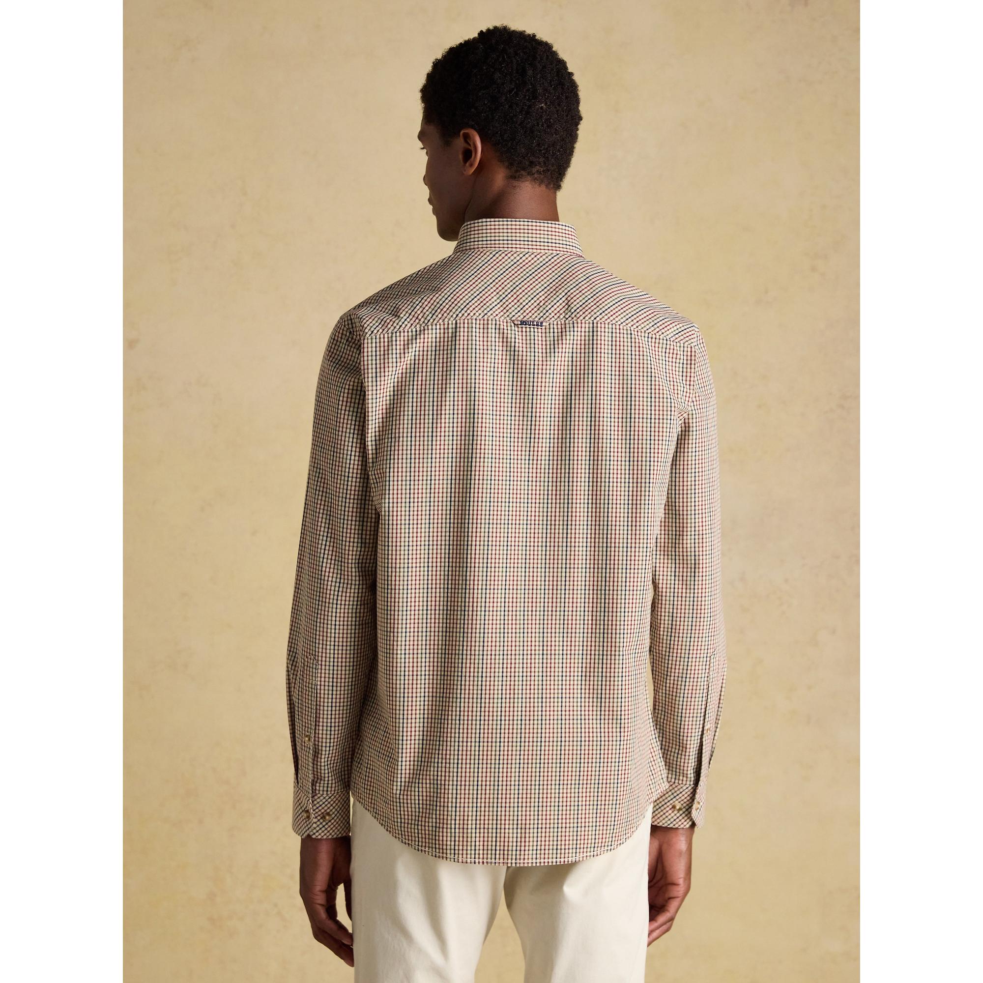 Product image 4 of 10 of Joules Men's Classic Fit Cotton Poplin Check Shirt - Brown