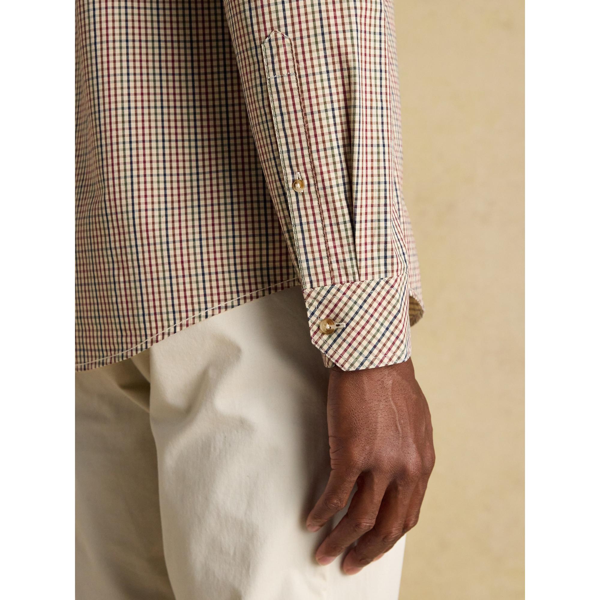 Product image 8 of 10 of Joules Men's Classic Fit Cotton Poplin Check Shirt - Brown