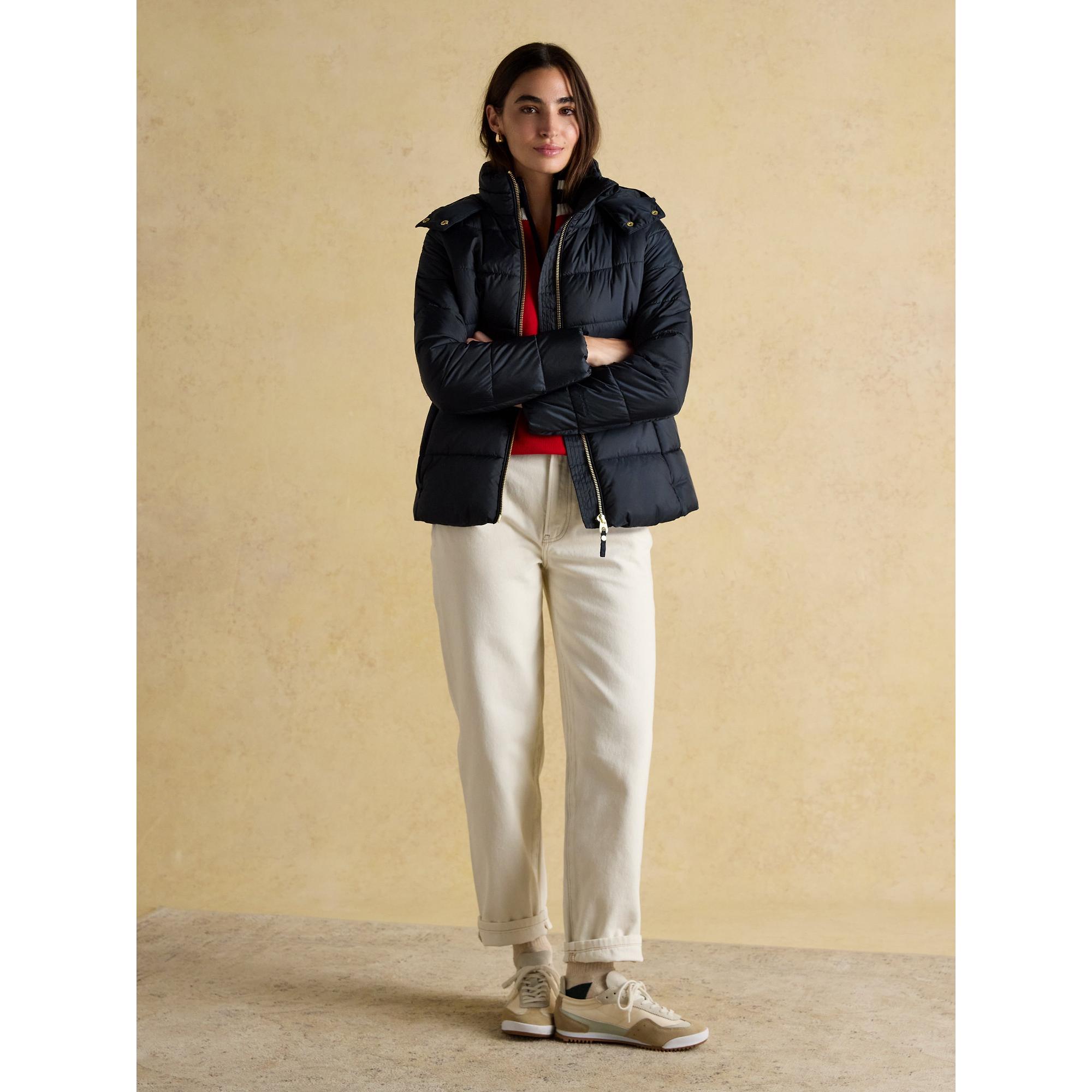 Product image 4 of 11 of Joules Women's Hadlow Short Showerproof Padded Coat - Navy