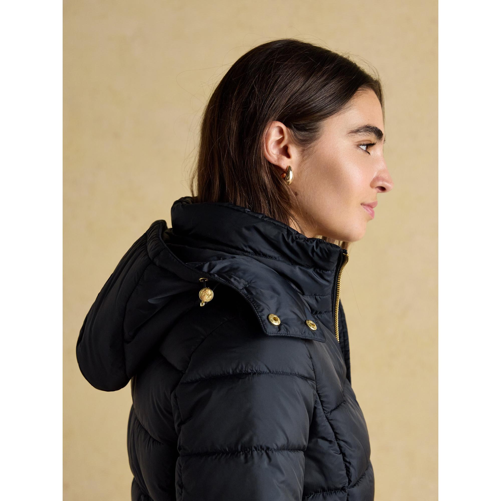 Product image 5 of 11 of Joules Women's Hadlow Short Showerproof Padded Coat - Navy