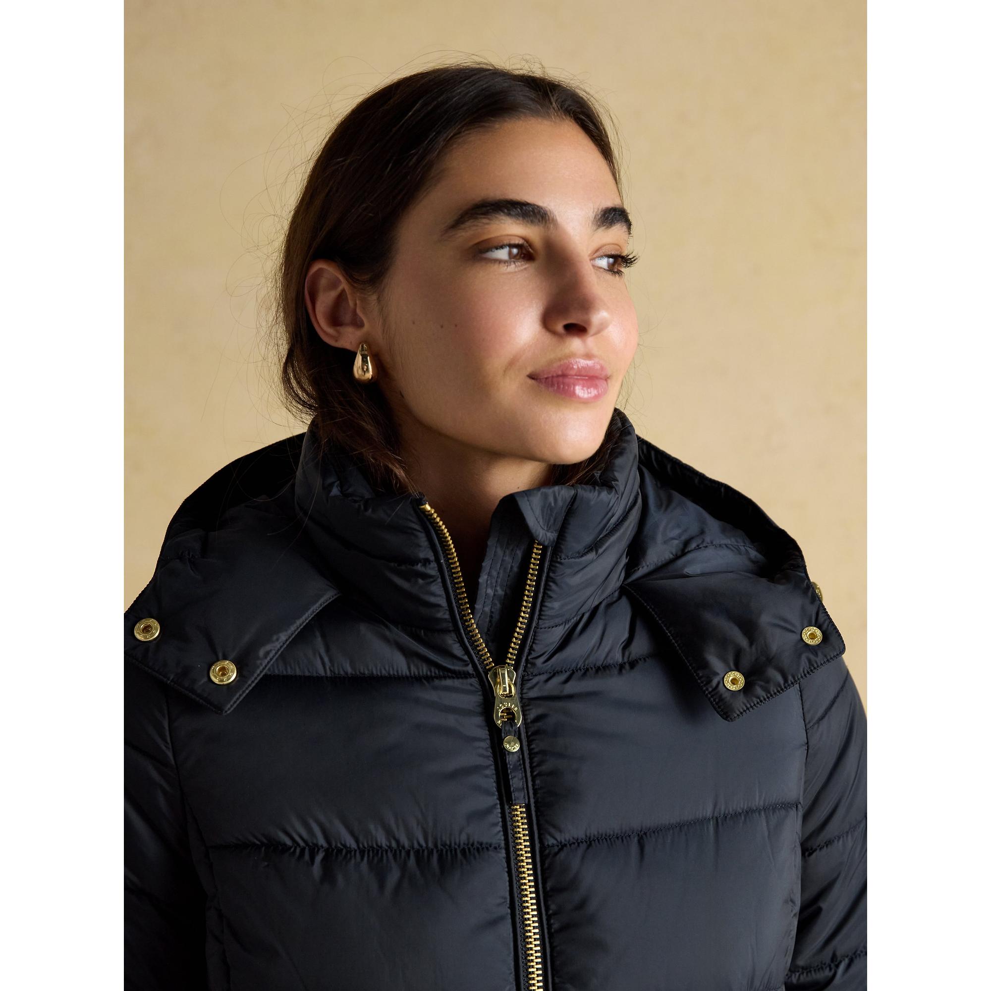 Product image 8 of 11 of Joules Women's Hadlow Short Showerproof Padded Coat - Navy