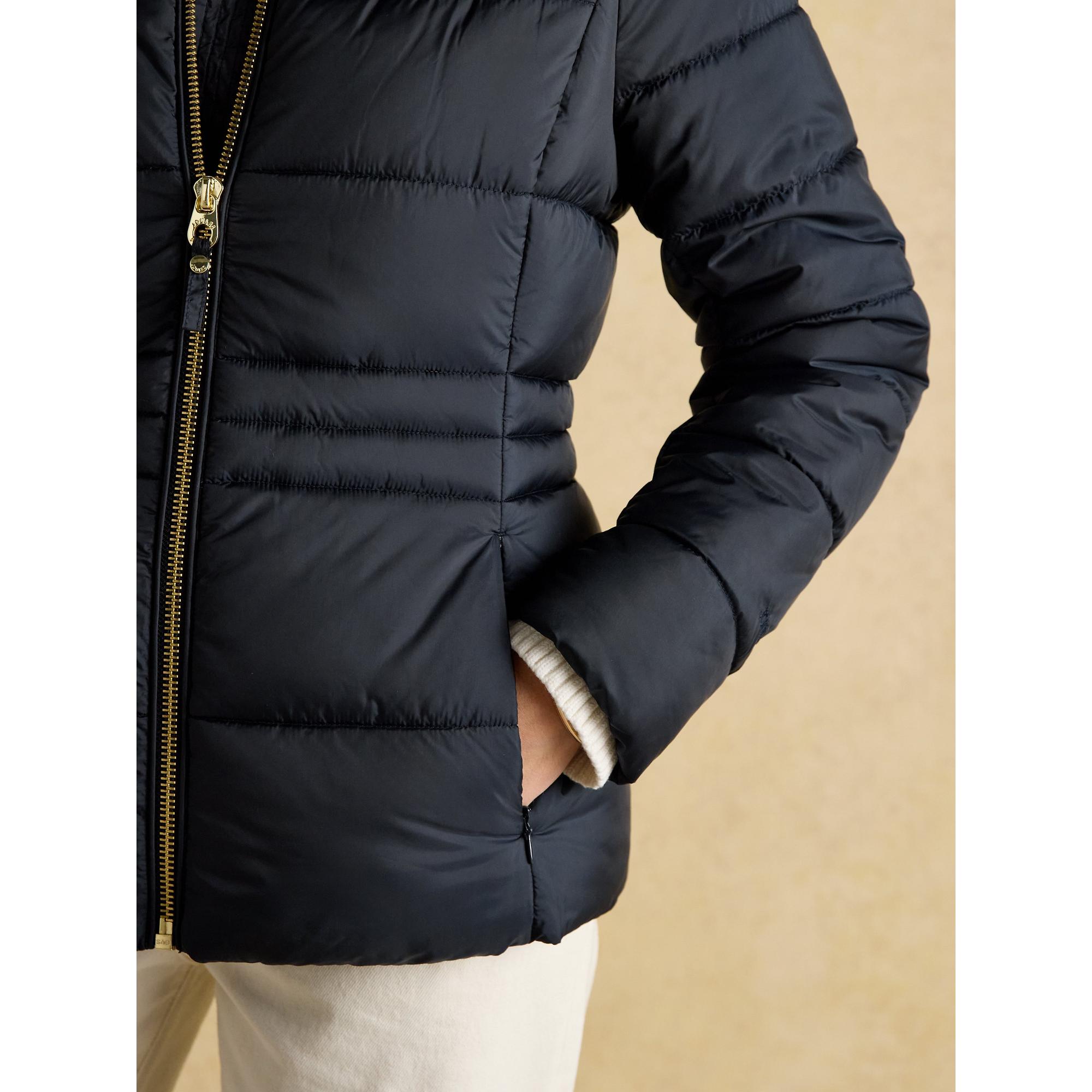 Product image 9 of 11 of Joules Women's Hadlow Short Showerproof Padded Coat - Navy