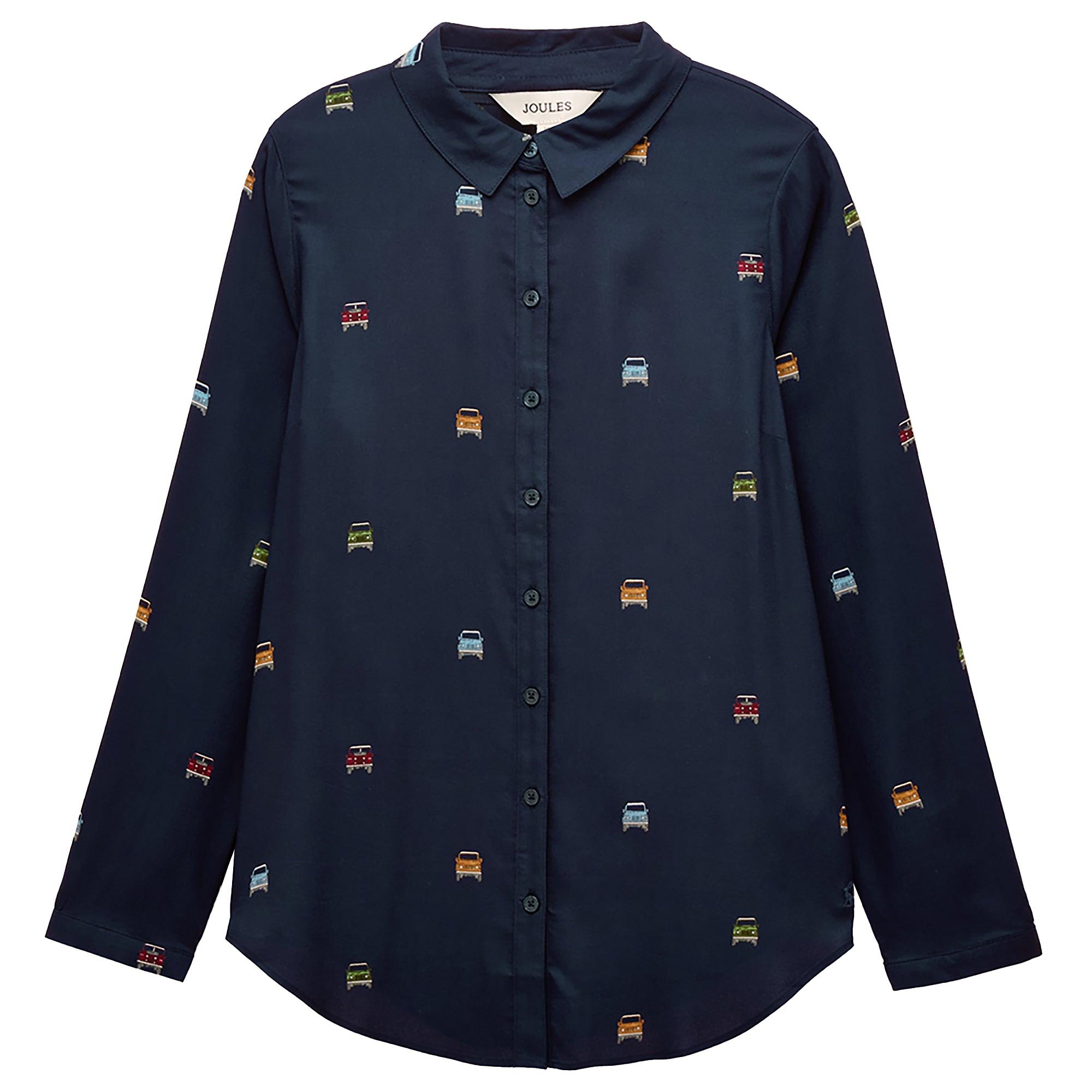 Product image 1 of 8 of Joules Women's Elvina 4x4 Print Shirt - Navy