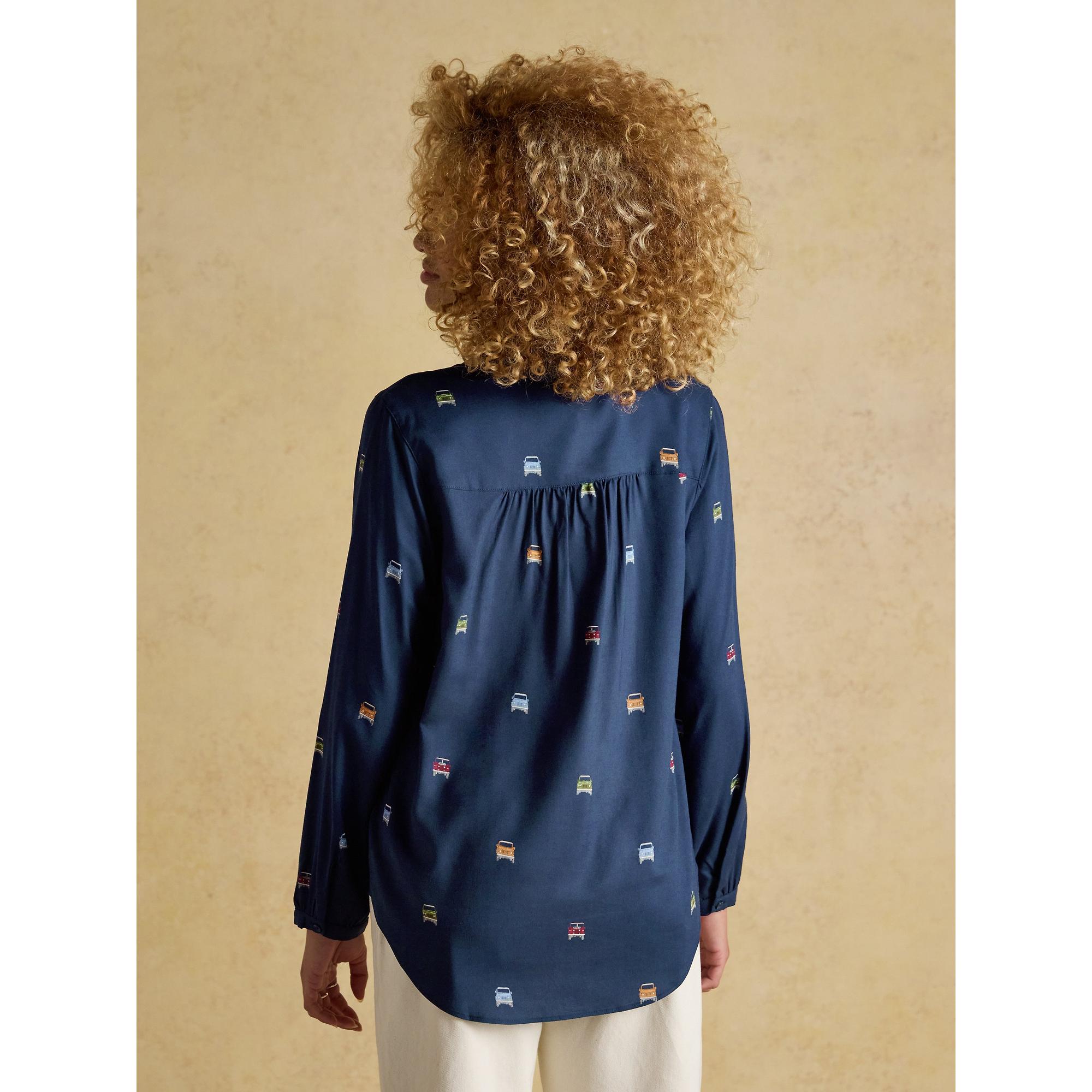 Product image 3 of 8 of Joules Women's Elvina 4x4 Print Shirt - Navy
