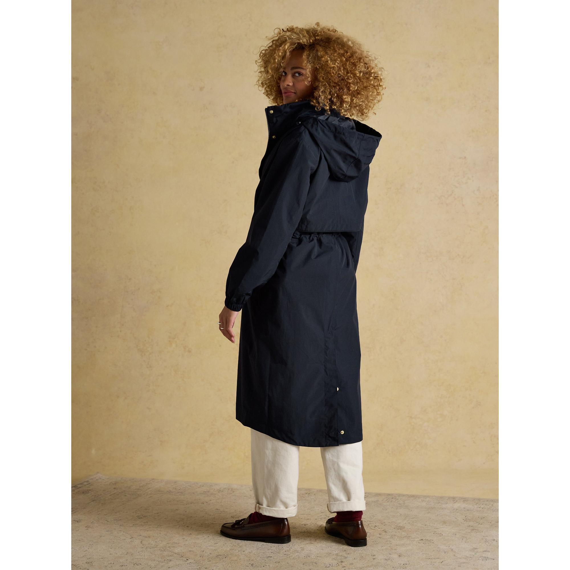 Product image 3 of 12 of Joules Women's Hensley Waterproof Longline Coat - Navy