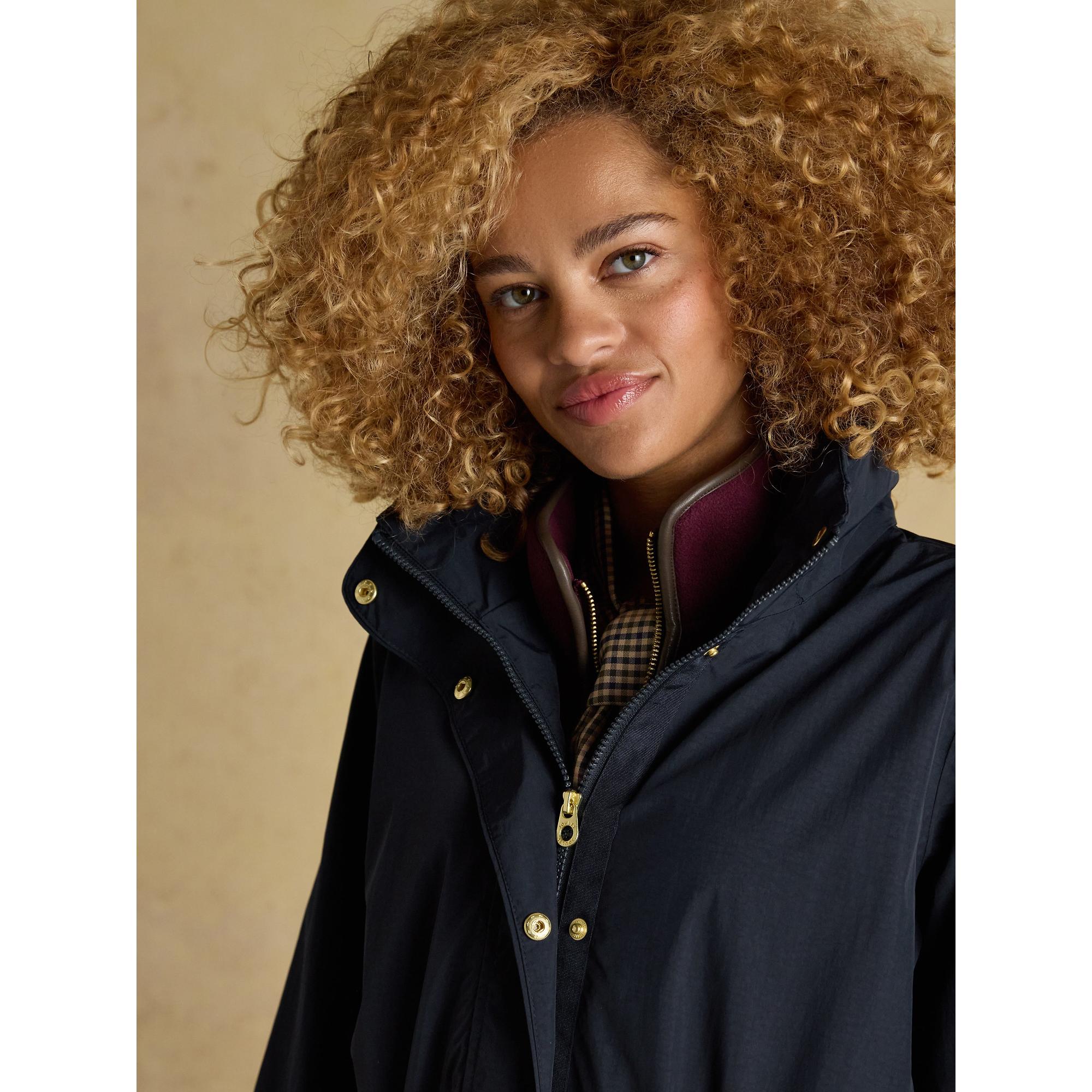 Product image 5 of 12 of Joules Women's Hensley Waterproof Longline Coat - Navy