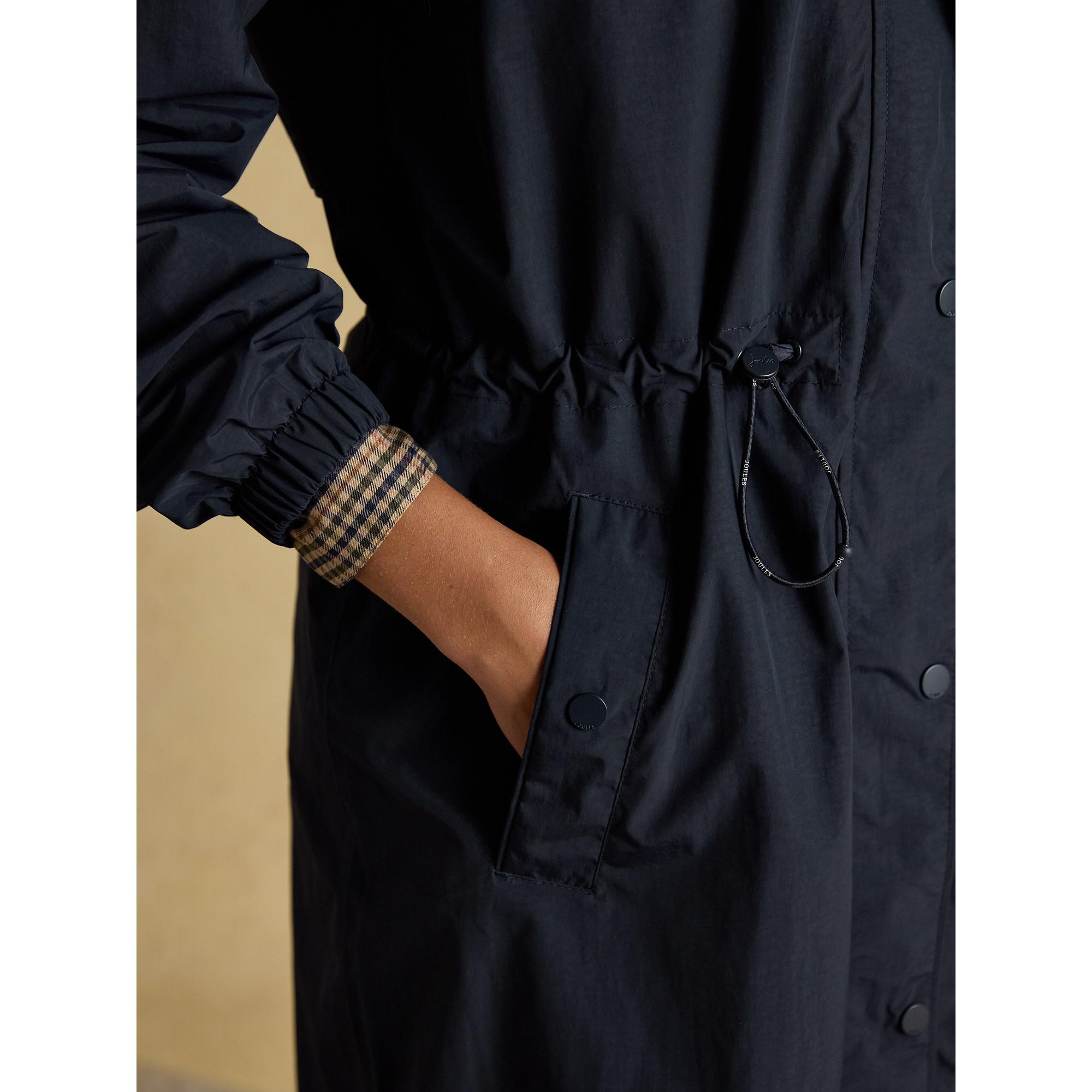 Product image 6 of 12 of Joules Women's Hensley Waterproof Longline Coat - Navy