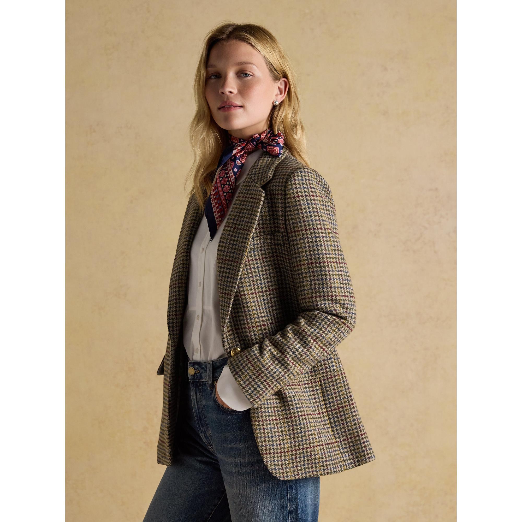 Product image 4 of 12 of Joules Women's Hackmore Tweed Blazer - Elton Tweed