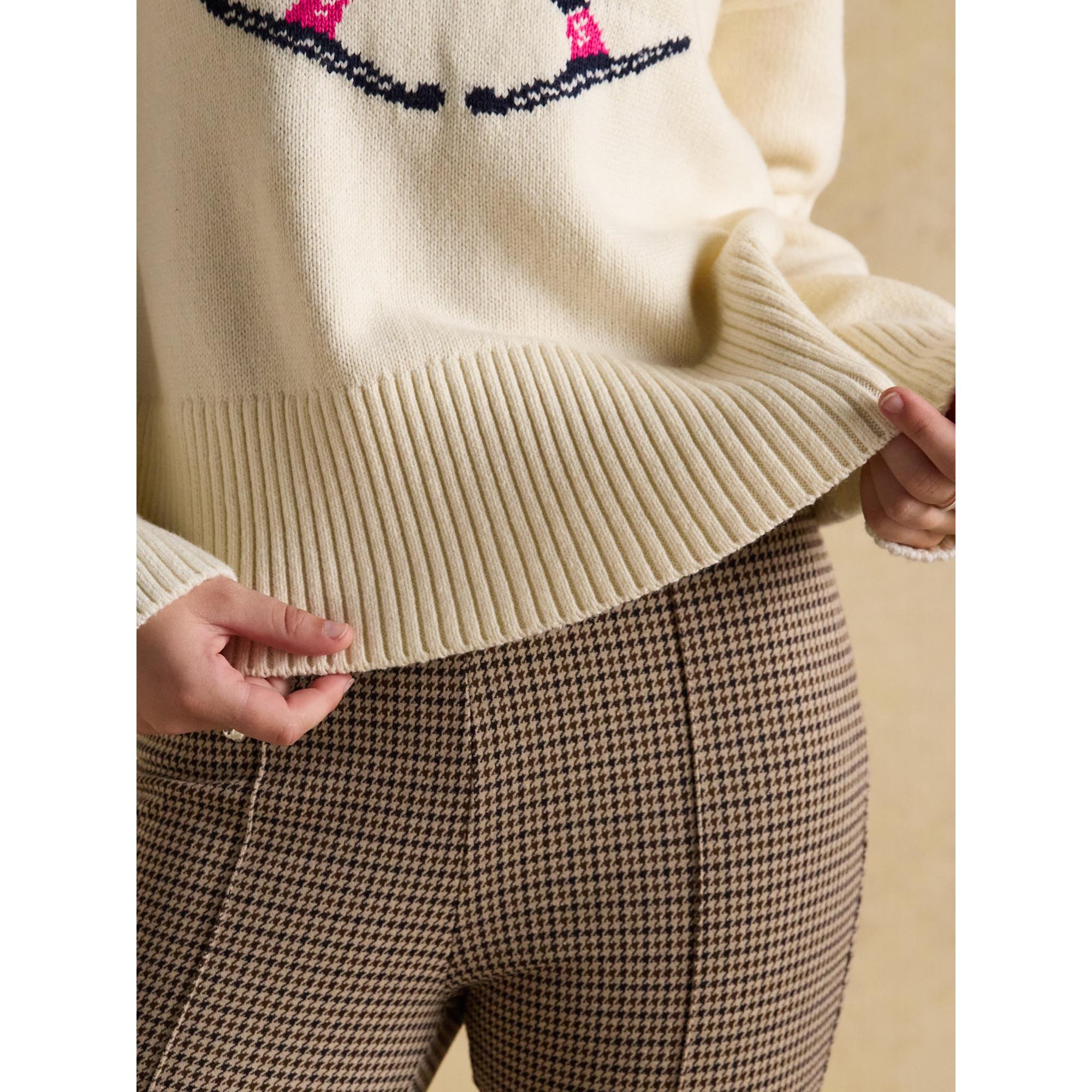 Product image 6 of 8 of Joules Women's Abigail High Neck Ski Jumper - Cream