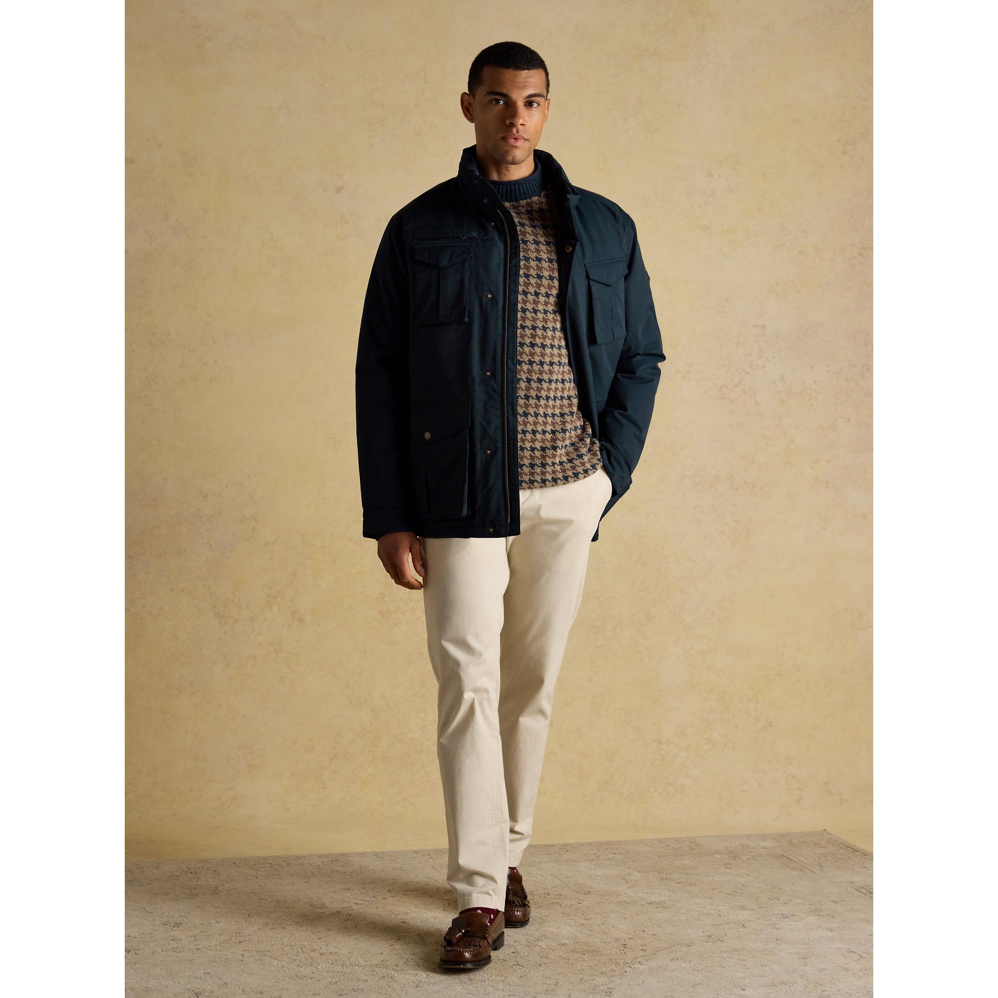 Product image 4 of 12 of Joules Men's Beckett Waterproof Field Coat With Packable Hood - Navy