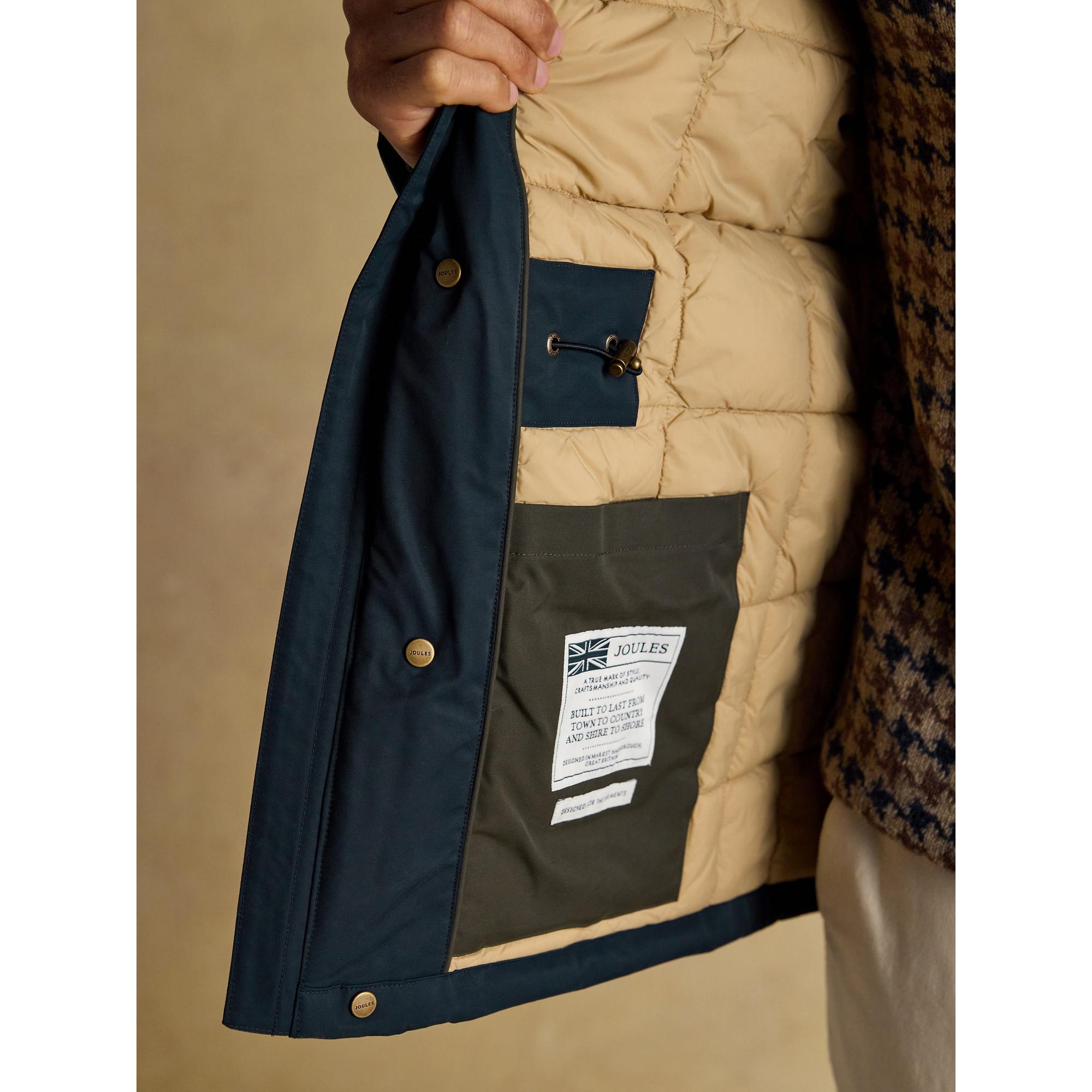 Product image 8 of 12 of Joules Men's Beckett Waterproof Field Coat With Packable Hood - Navy