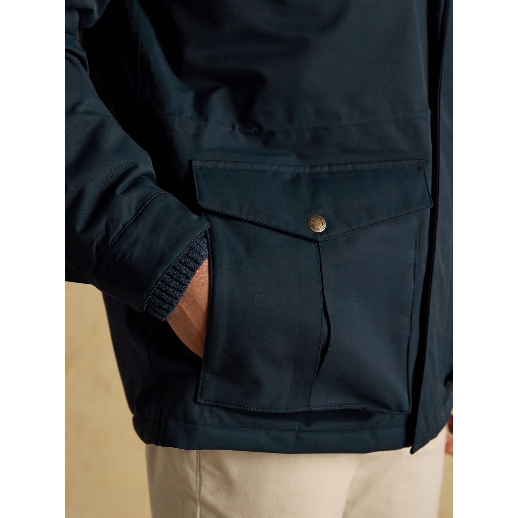 Product image 10 of 12 of Joules Men's Beckett Waterproof Field Coat With Packable Hood - Navy