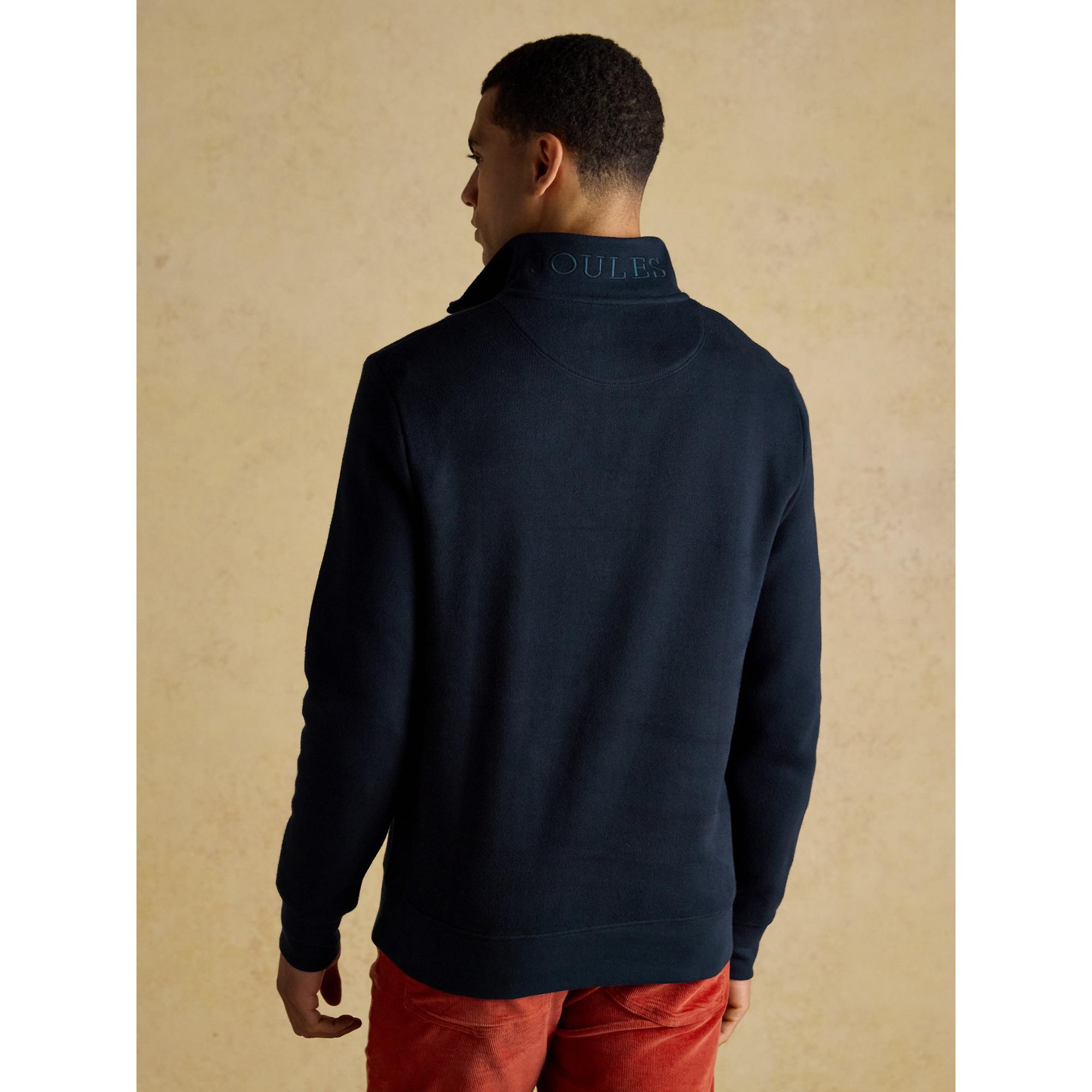 Product image 2 of 7 of Joules Men's Alistair French Ribbed Knit Quarter Zip Sweatshirt - Navy