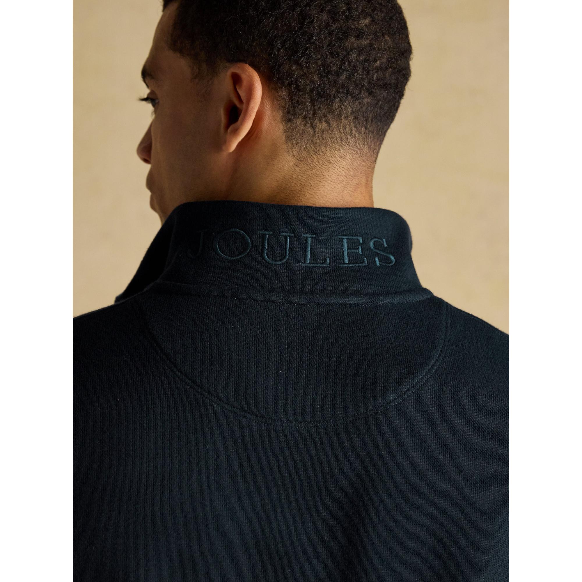 Product image 7 of 7 of Joules Men's Alistair French Ribbed Knit Quarter Zip Sweatshirt - Navy