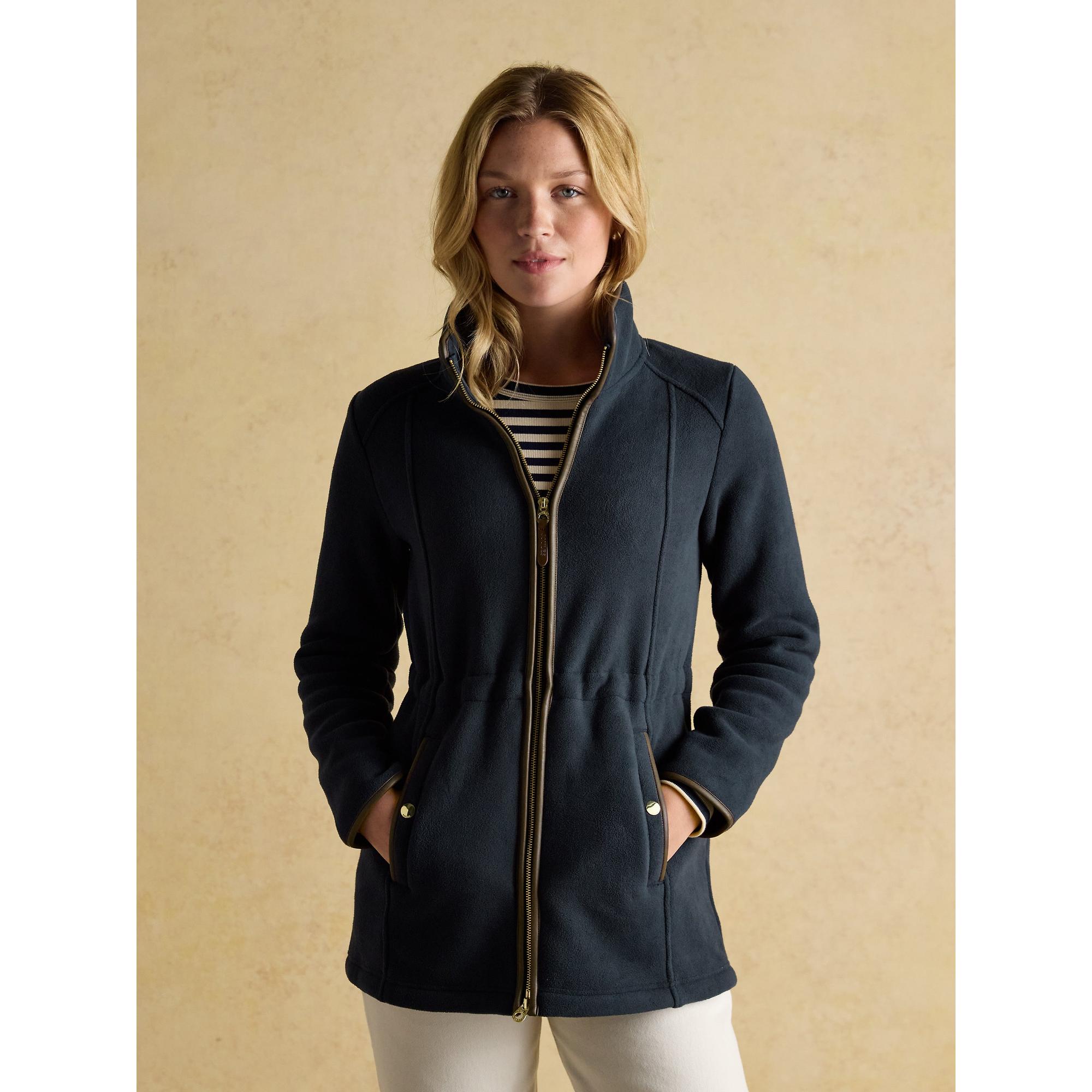Product image 2 of 11 of Joules Women's Heritage Longline Zip Through Fleece - Navy
