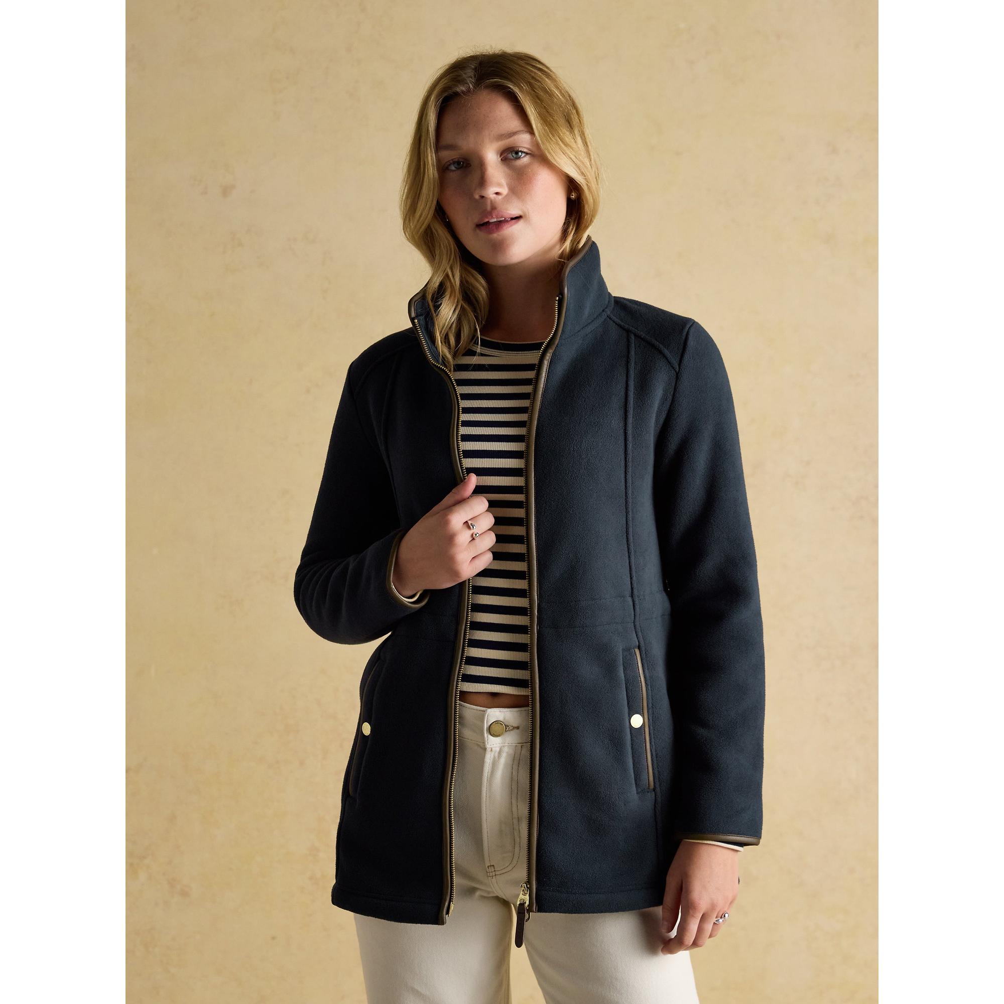 Product image 5 of 11 of Joules Women's Heritage Longline Zip Through Fleece - Navy
