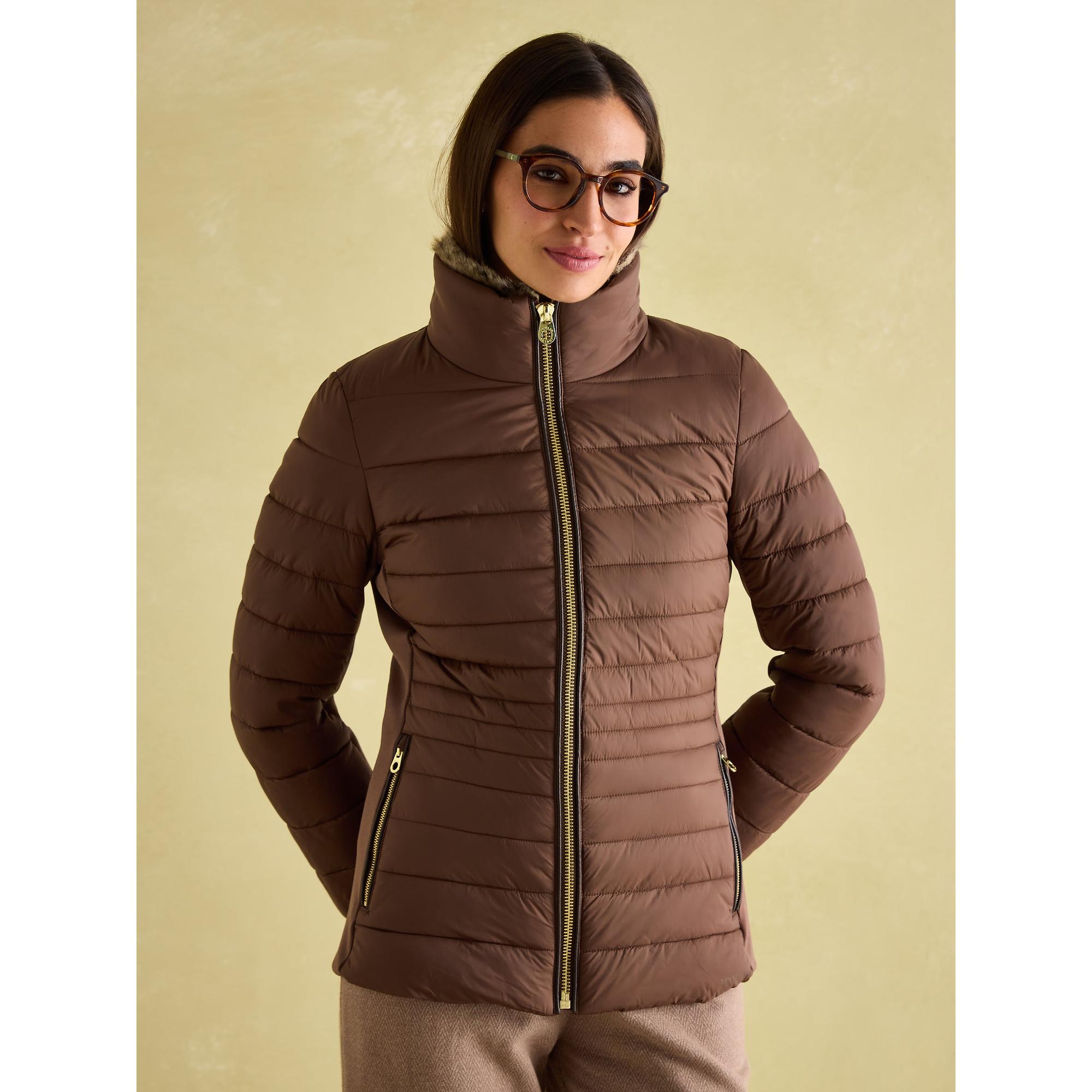 Product image 3 of 7 of Joules Women's Beckley Padded Showerproof Jacket - Brown