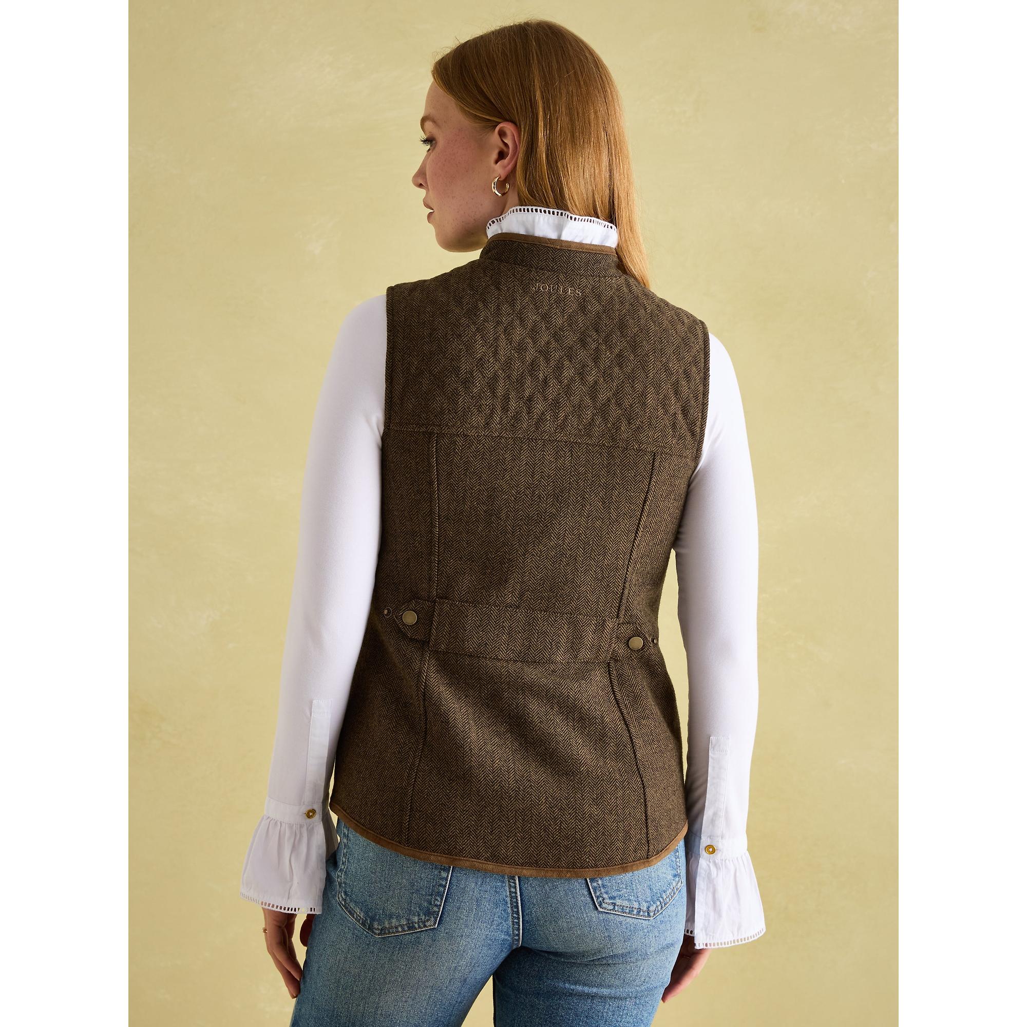 Product image 3 of 11 of Joules Women's Cawthorne Tweed Gilet - Herringbone