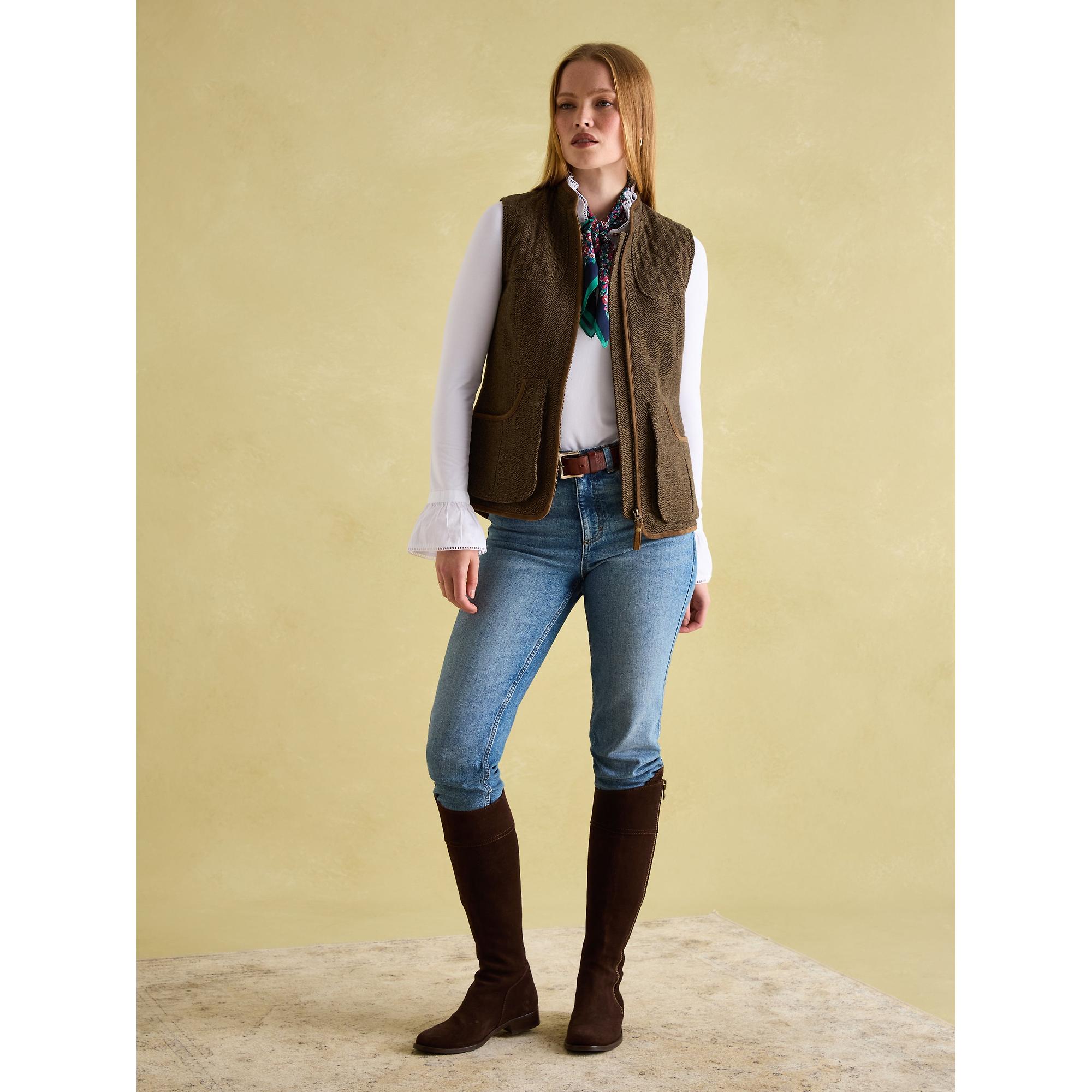 Product image 6 of 11 of Joules Women's Cawthorne Tweed Gilet - Herringbone