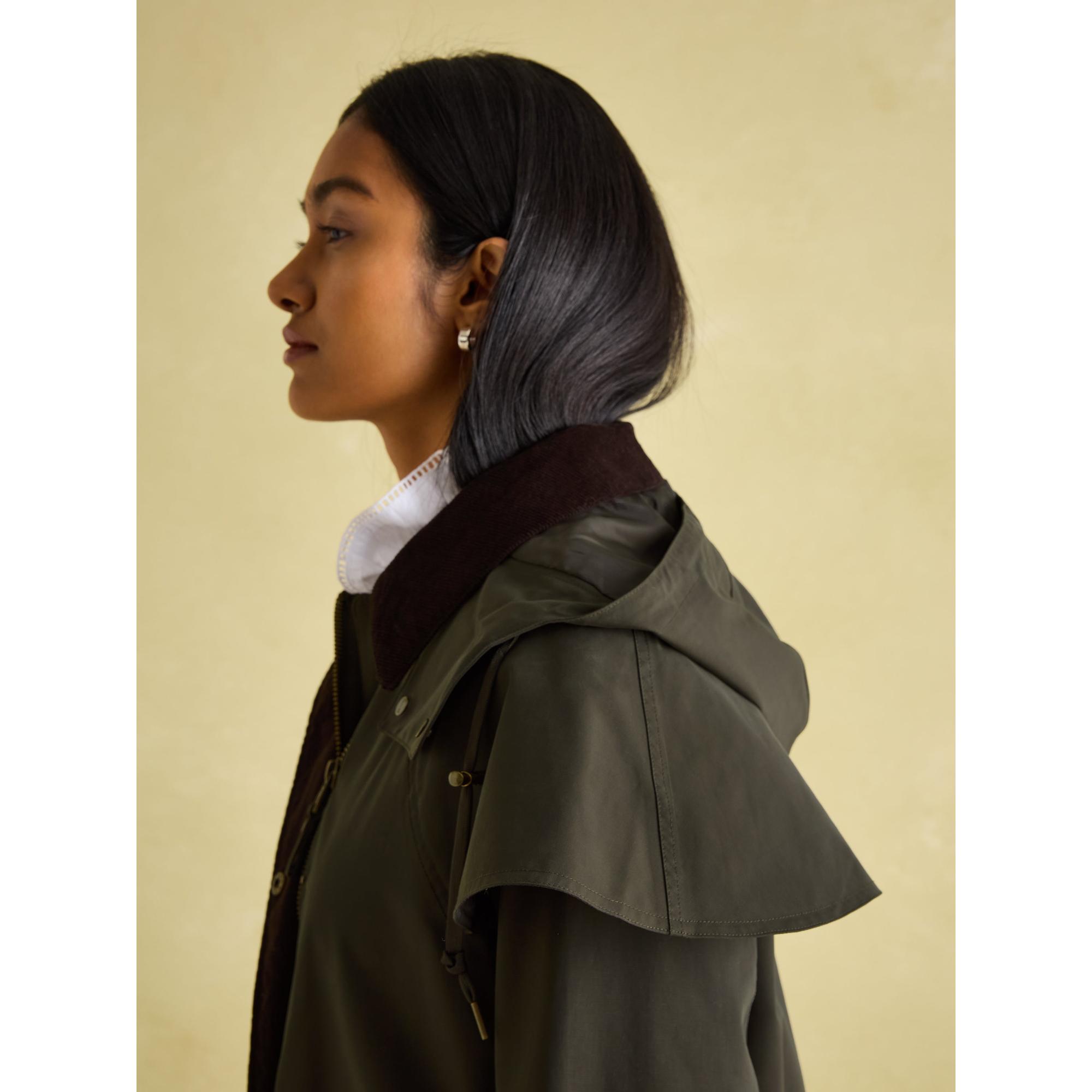 Product image 4 of 7 of Joules Women's Highbridge Waterproof Longline Hooded Coat - Green