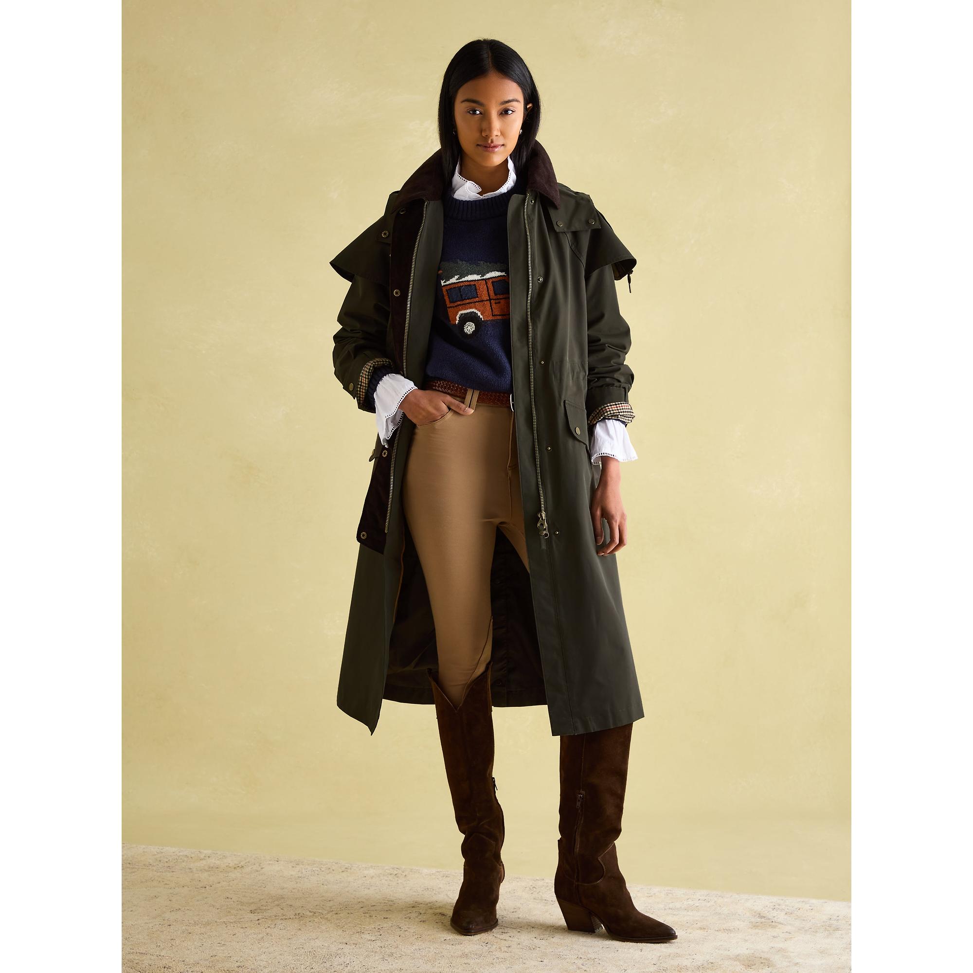 Product image 5 of 7 of Joules Women's Highbridge Waterproof Longline Hooded Coat - Green