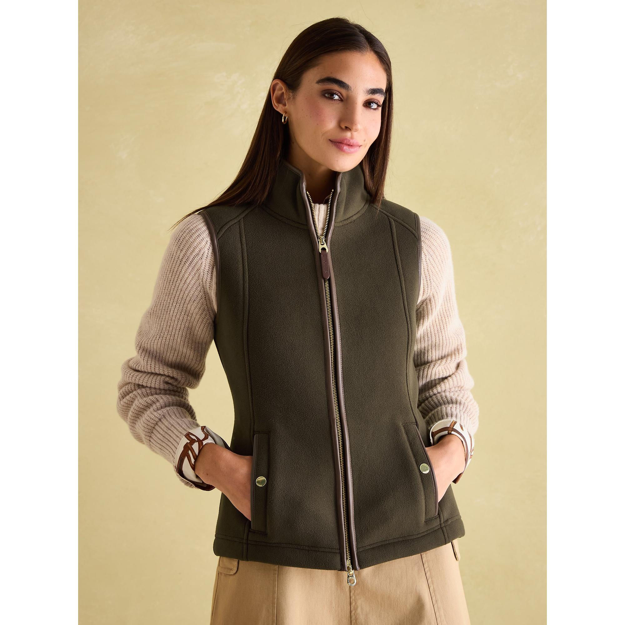 Product image 2 of 6 of Joules Women's Fairbourne Fleece Gilet - Khaki
