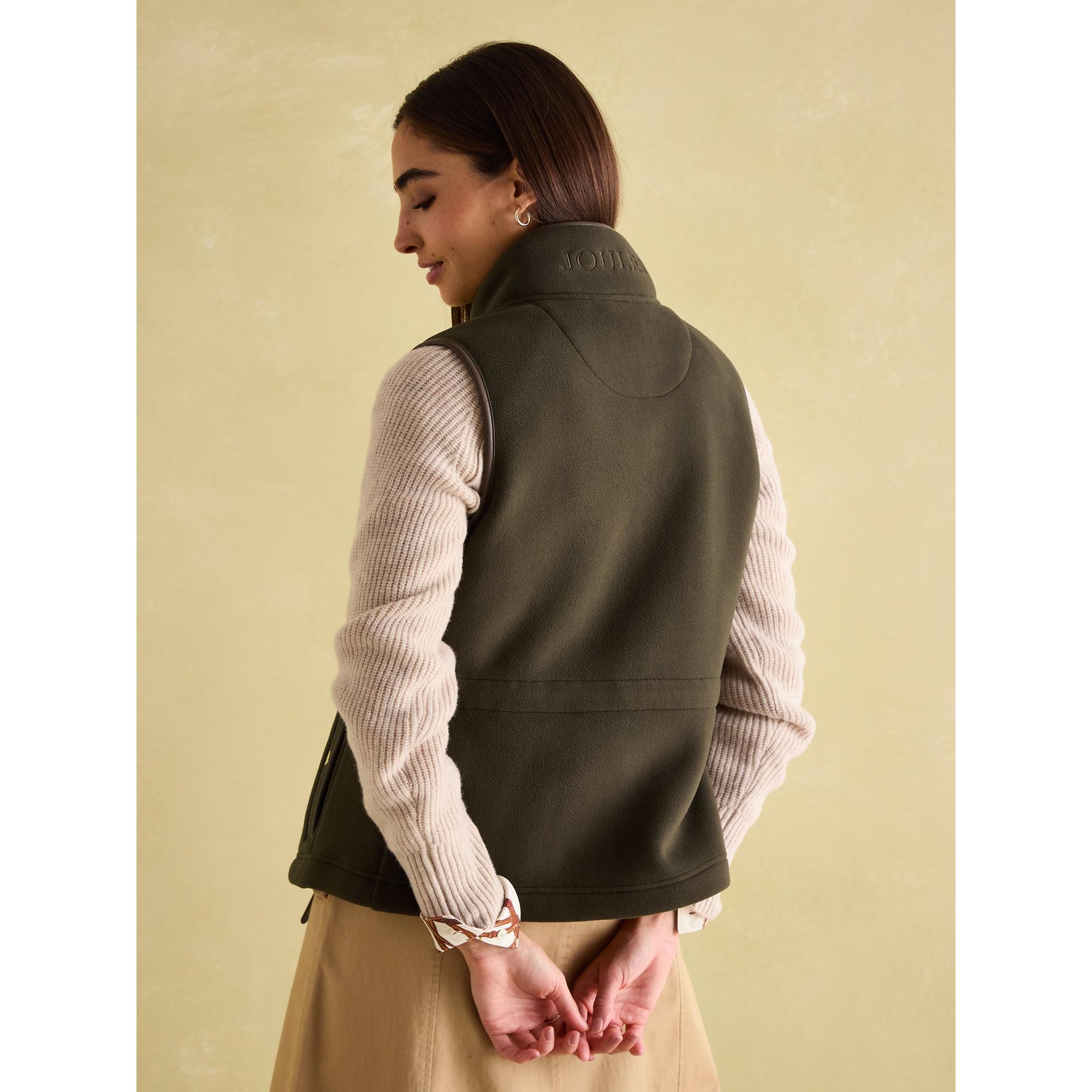 Product image 3 of 6 of Joules Women's Fairbourne Fleece Gilet - Khaki