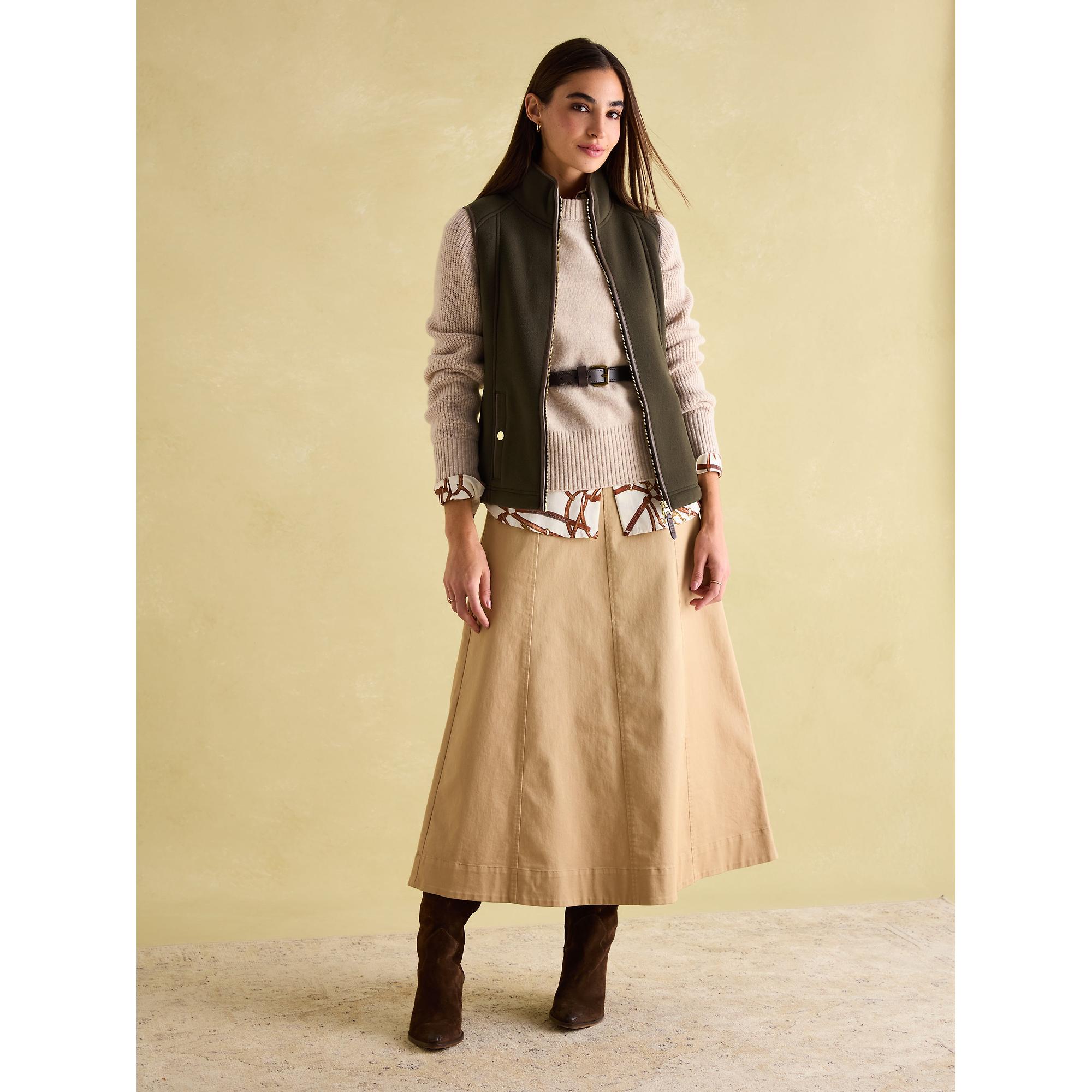 Product image 4 of 6 of Joules Women's Fairbourne Fleece Gilet - Khaki