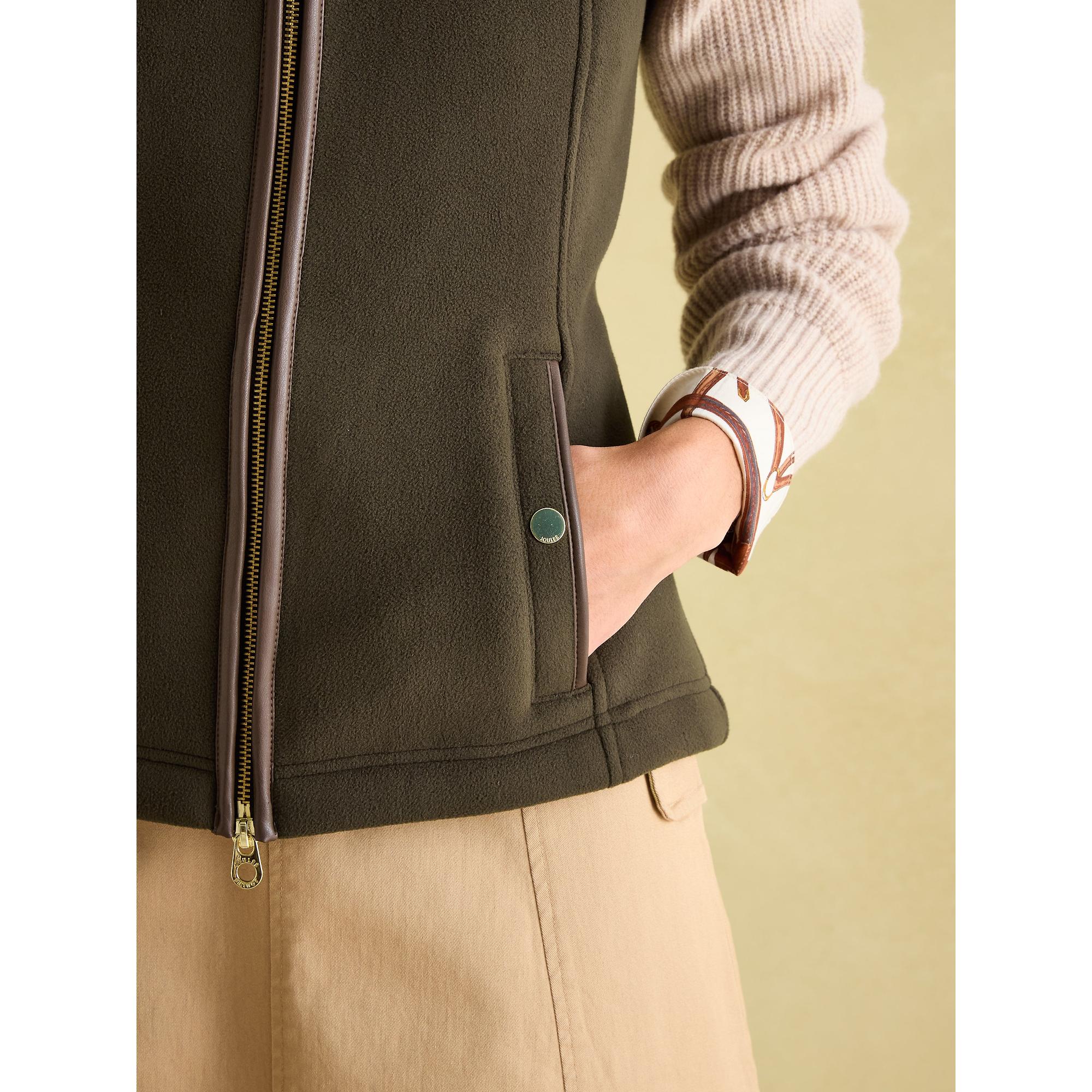 Product image 5 of 6 of Joules Women's Fairbourne Fleece Gilet - Khaki