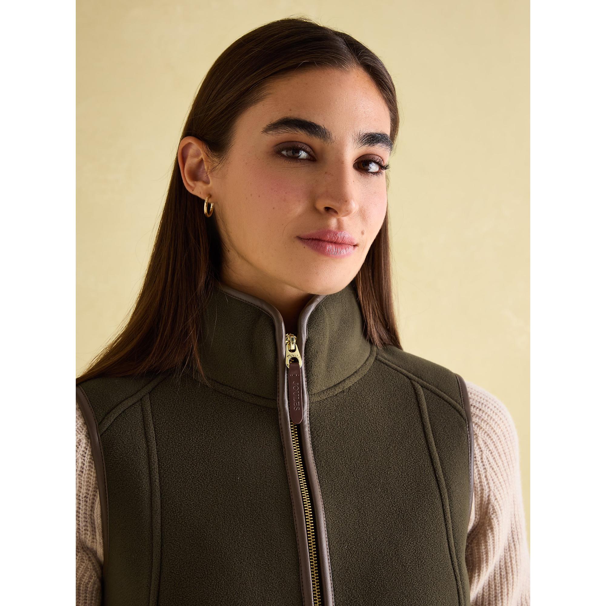 Product image 6 of 6 of Joules Women's Fairbourne Fleece Gilet - Khaki