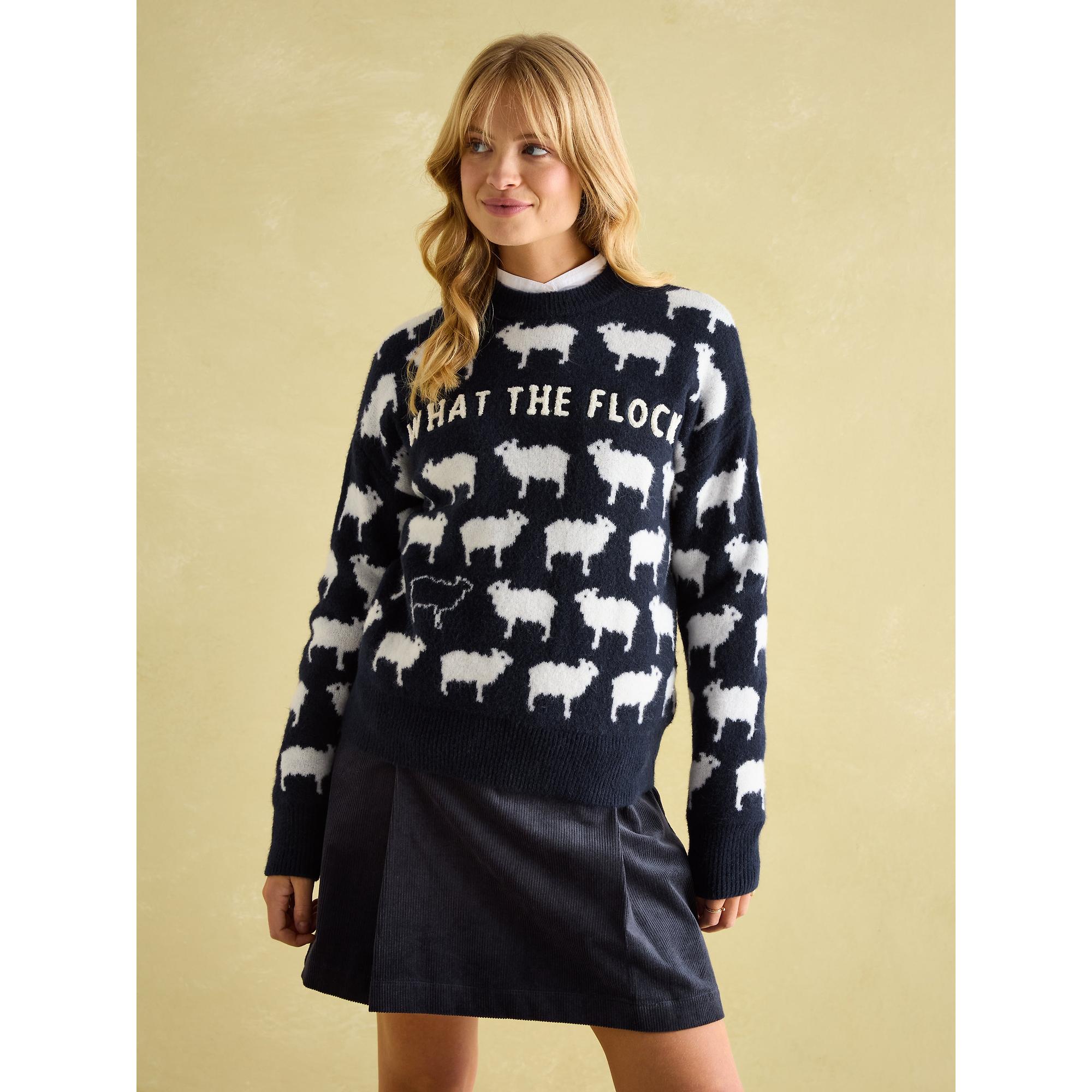 Product image 2 of 6 of Joules Women's What The Flock Jumper - Navy