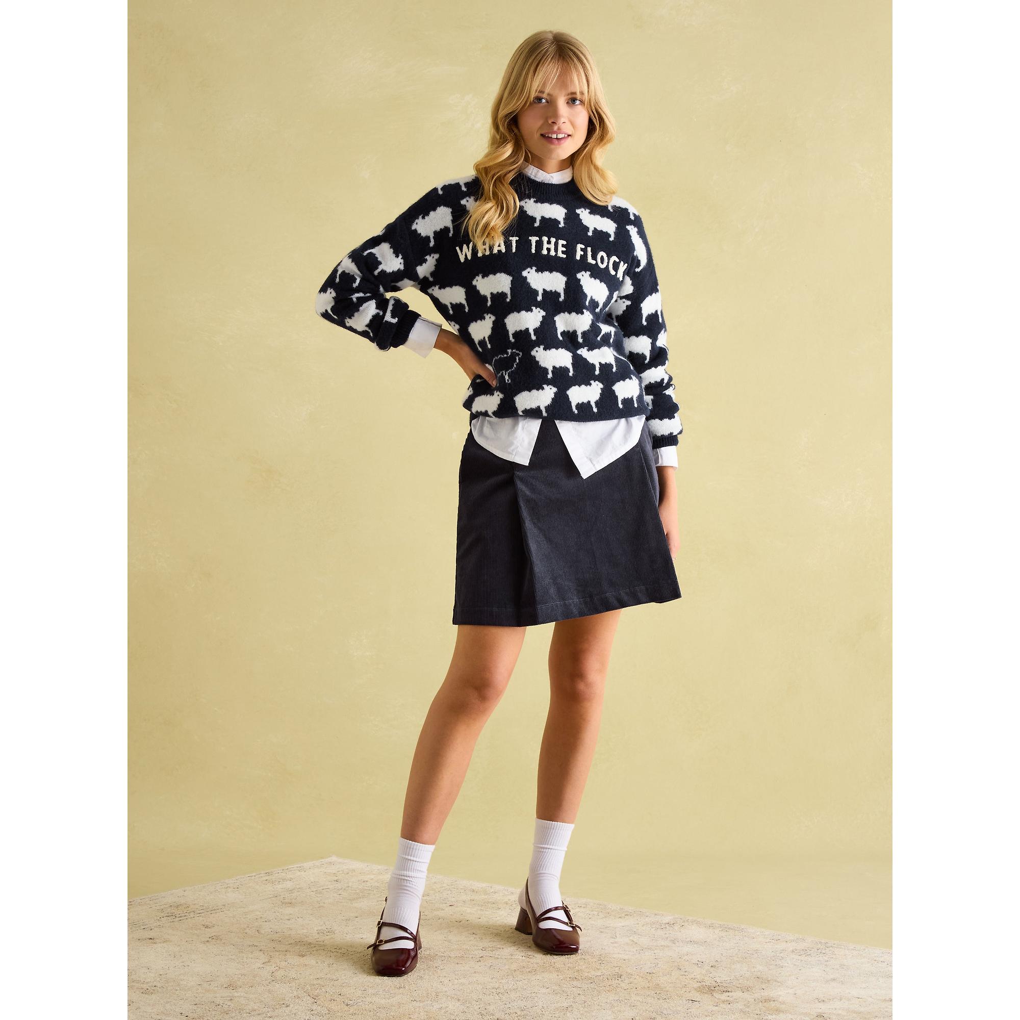 Product image 4 of 6 of Joules Women's What The Flock Jumper - Navy